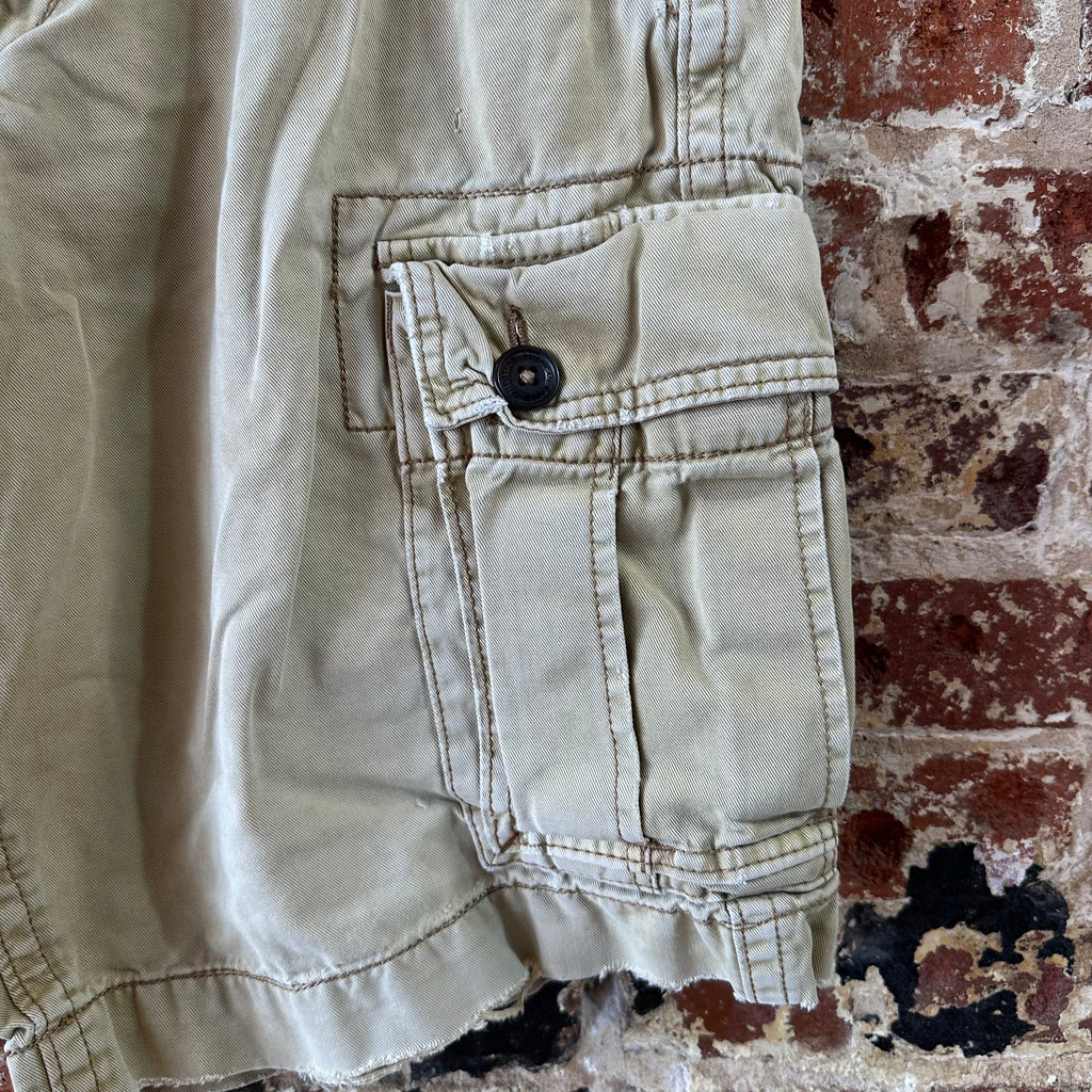 American Eagle Outfitters Classic Length Cargo Shorts Mens 33 Tan 11" inseam