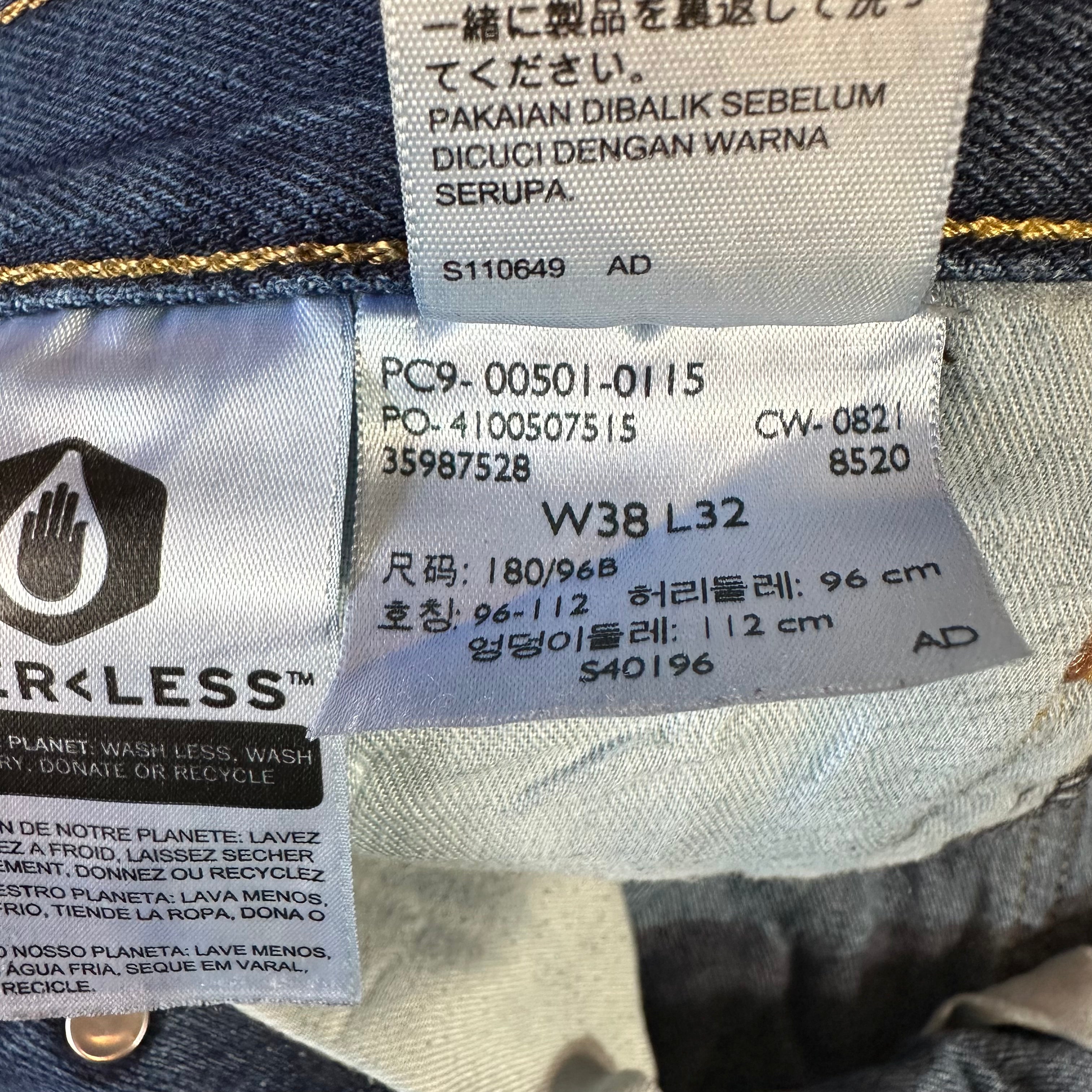 Levi's 501 Mens 38x32 Blue Jeans