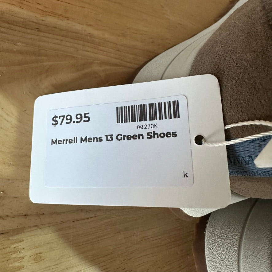 Merrell Mens 13 Green Shoes