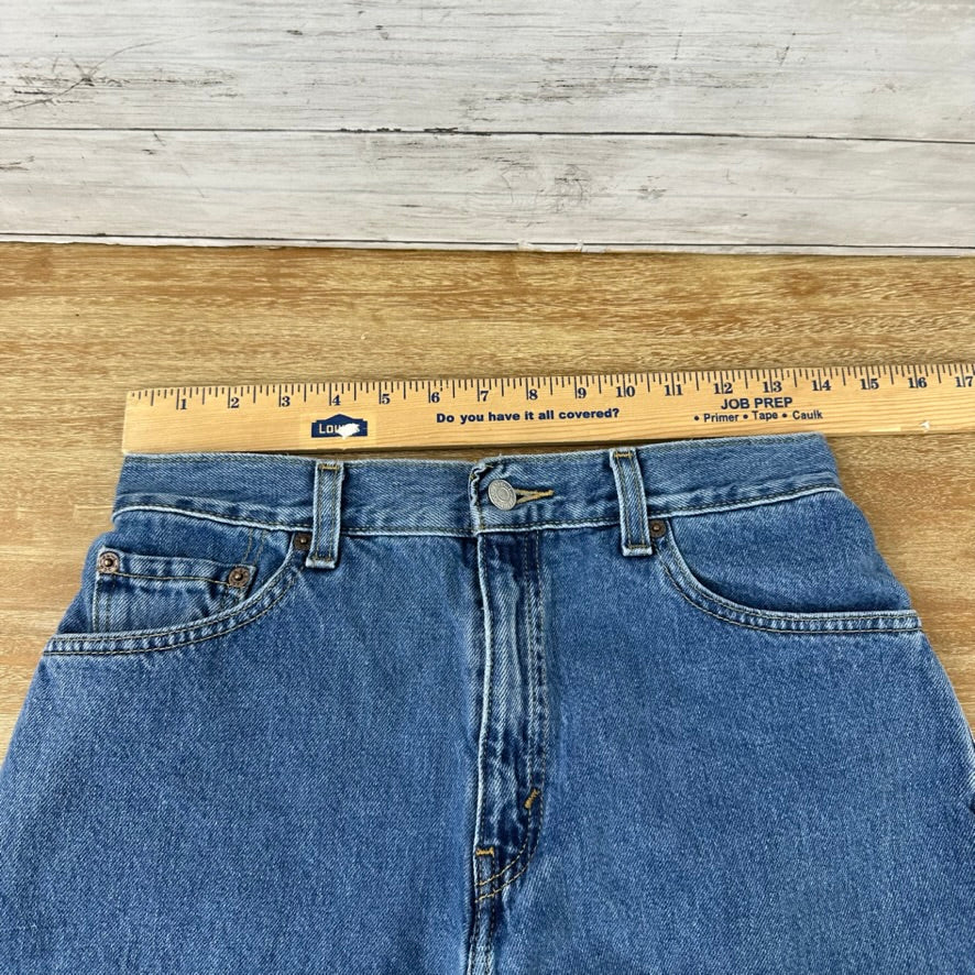 Levi's Cut Off Denim Blue Jean Shorts Womens 8 Distressed - 28x4"