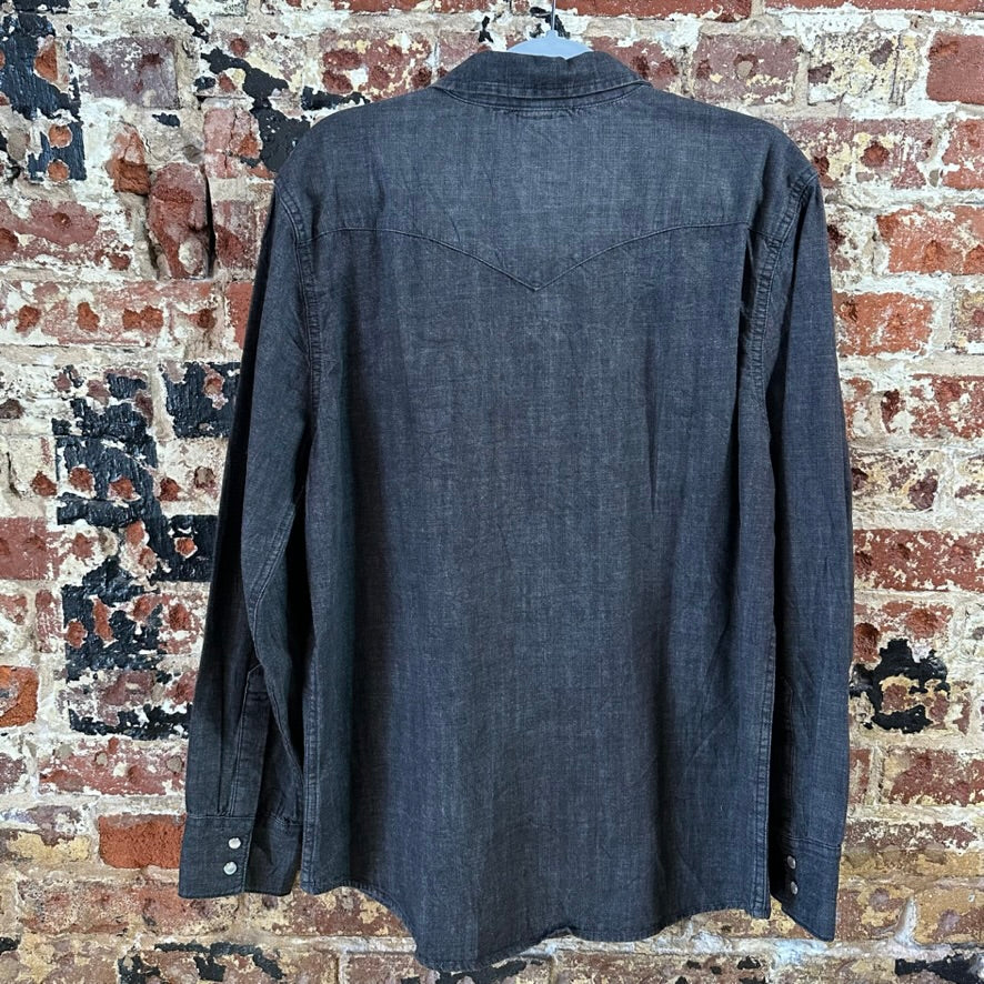 Levi's Men's Large Black Western Shirt