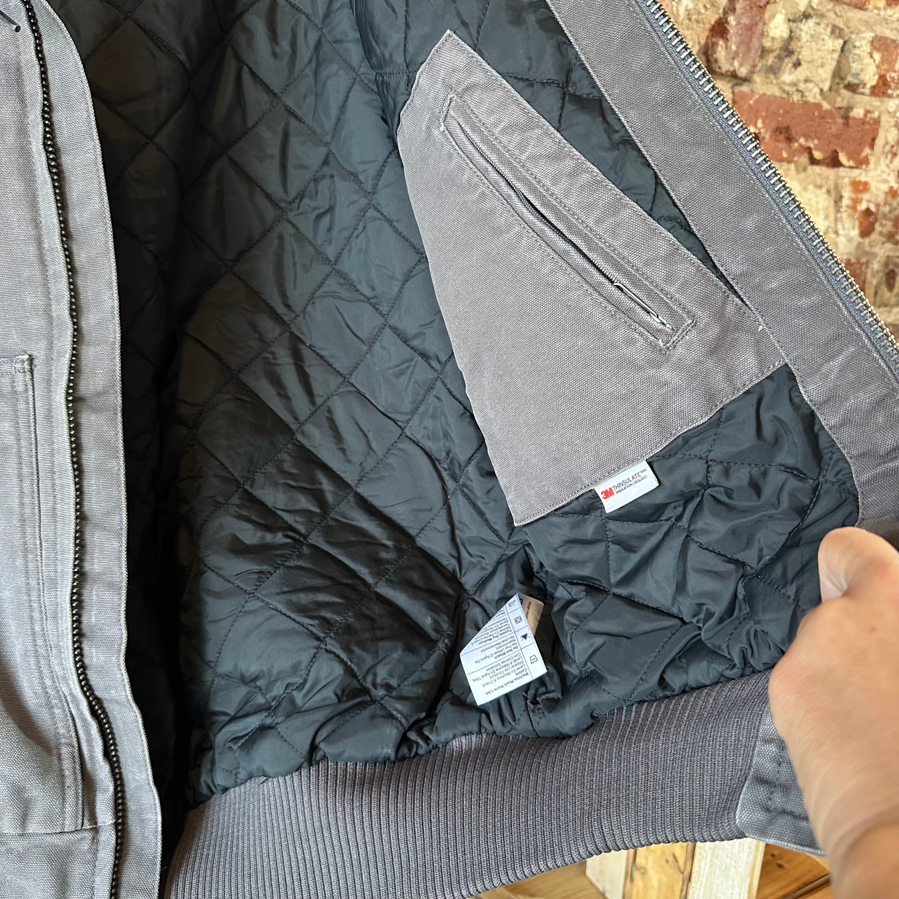 Carhartt J130 Mens Small Gray Jacket