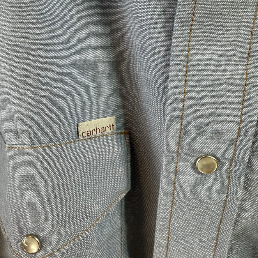 VTG Carhartt Mens Large Western S/S Shirt