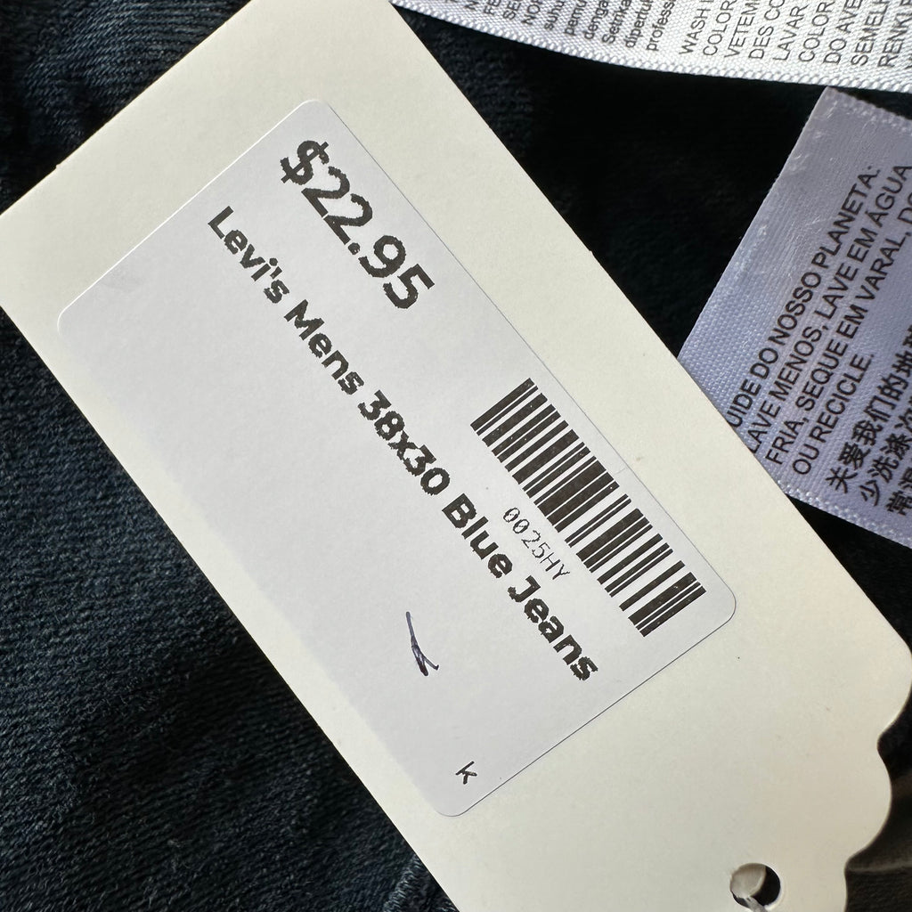 Levi's Mens 38x30 Blue Jeans