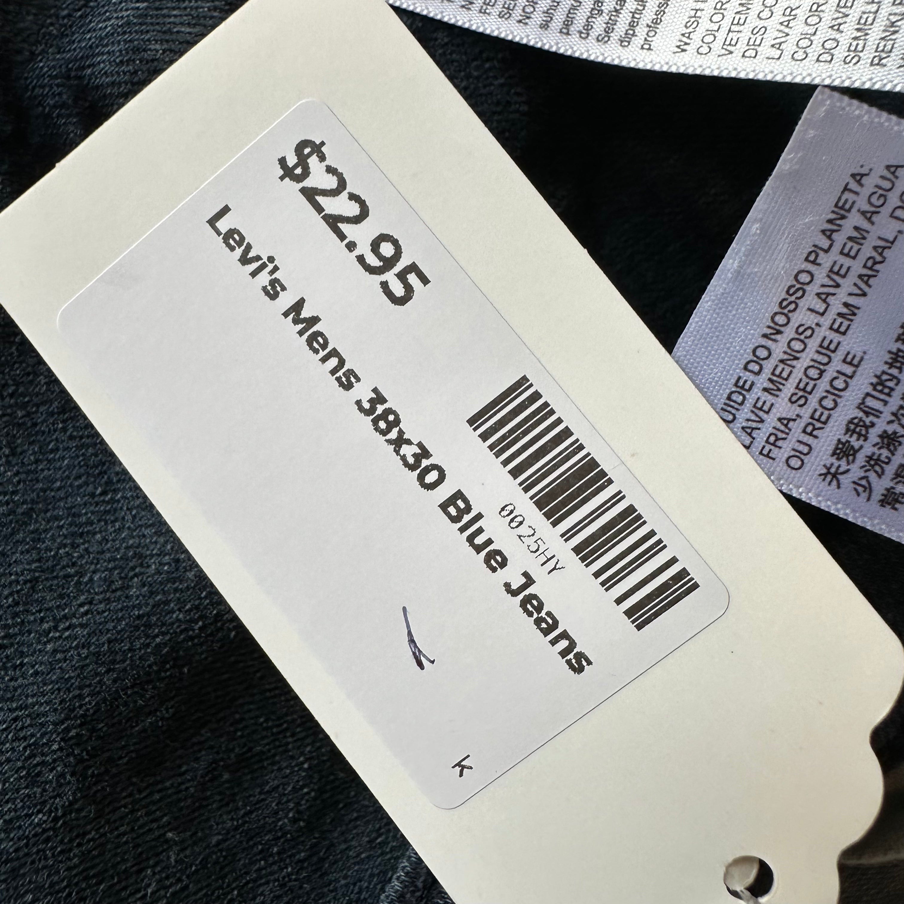 Levi's Mens 38x30 Blue Jeans