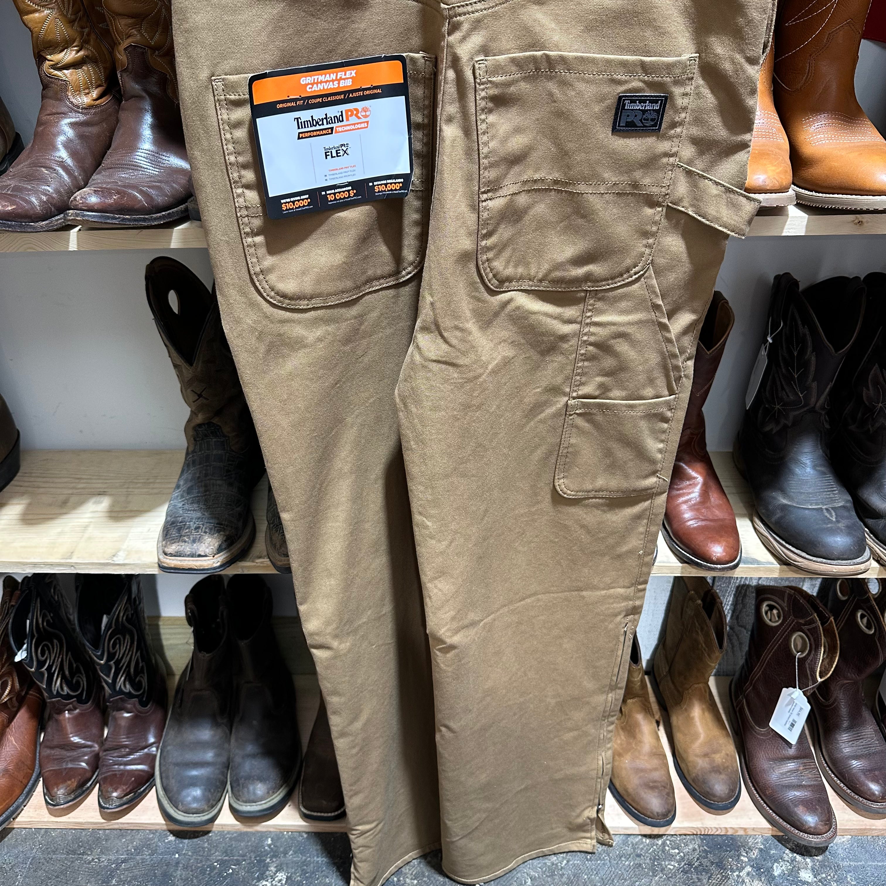 Timberland Pro Mens Small Brown Bibs NEW