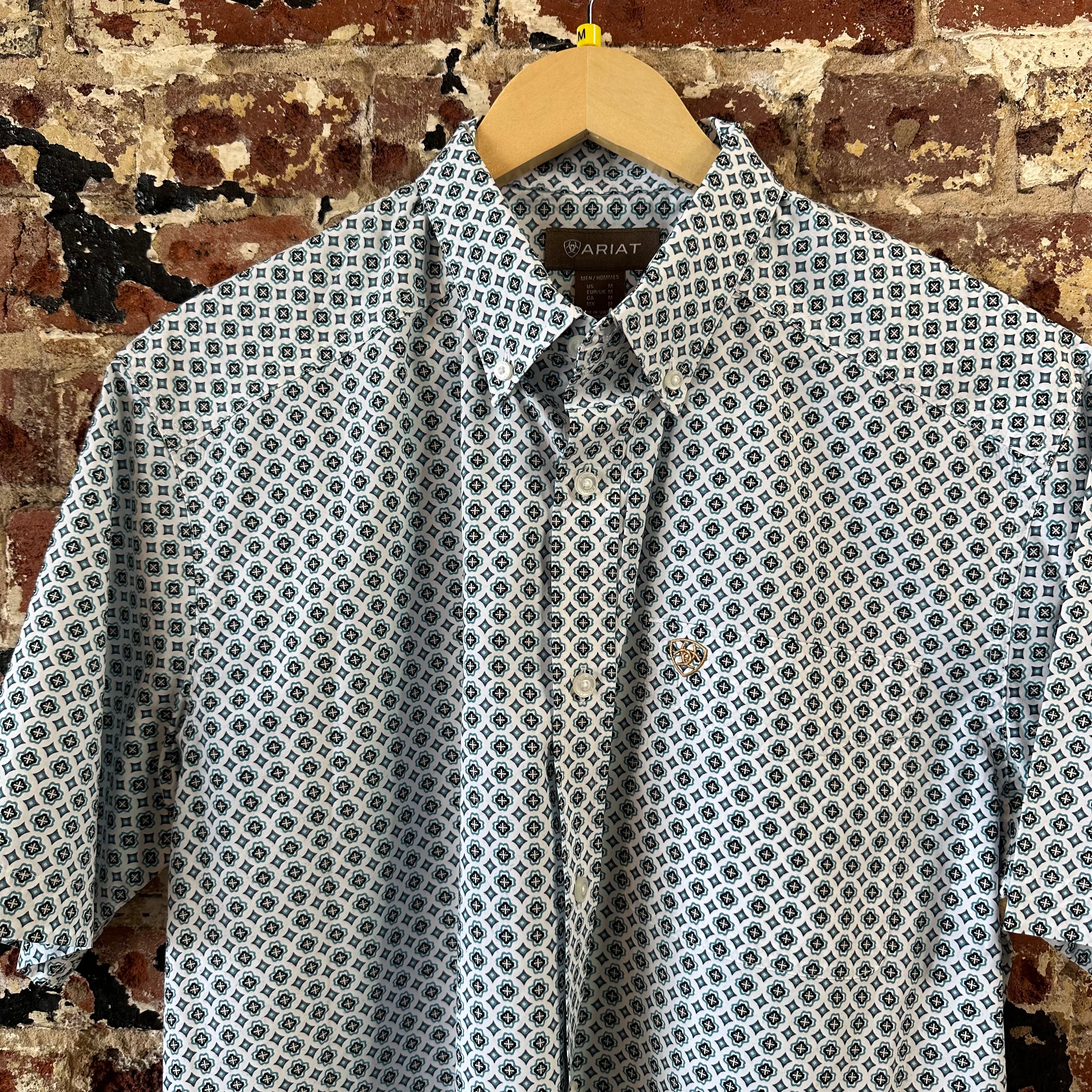 Ariat Button Up Shirt Mens Medium Western