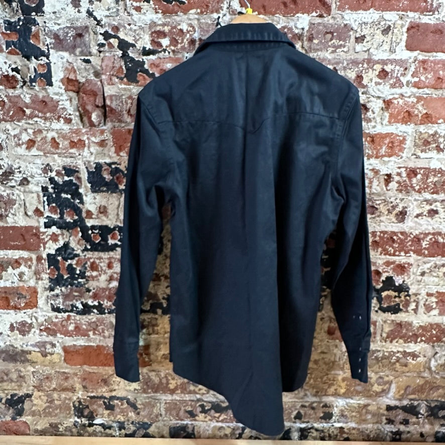 Wrangler Men's Medium Black Western Shirt
