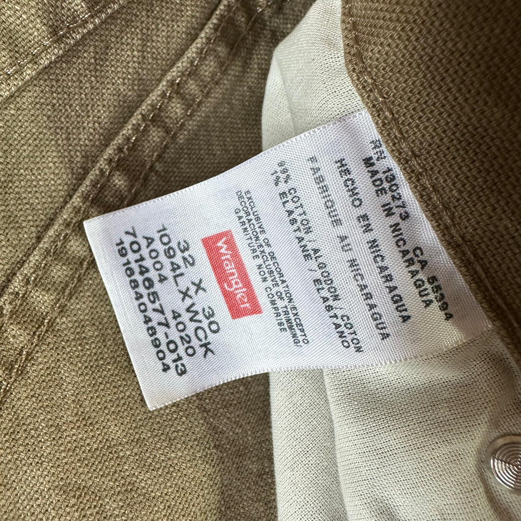 Wrangler Mens 32x30 Tan Jeans