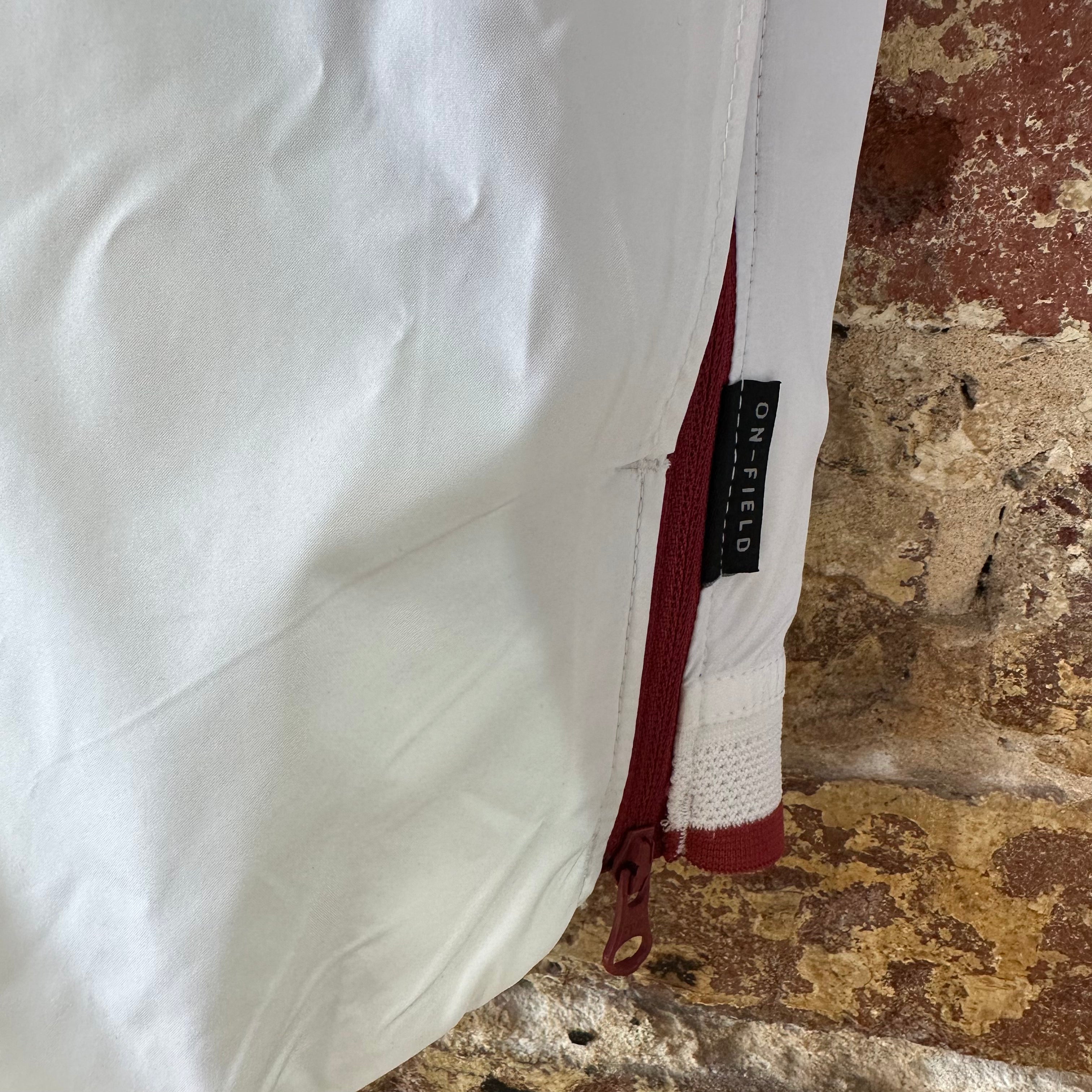 Nike Arkansas Razorbacks 1/4 Zip Sideline Pullover Jacket Mens Small White