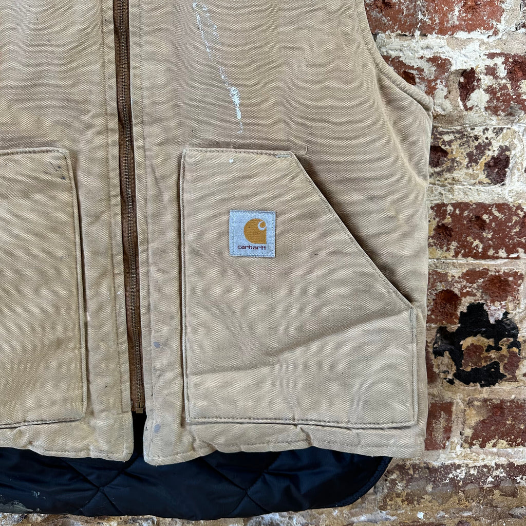 Carhartt Brown Vest Mens Large