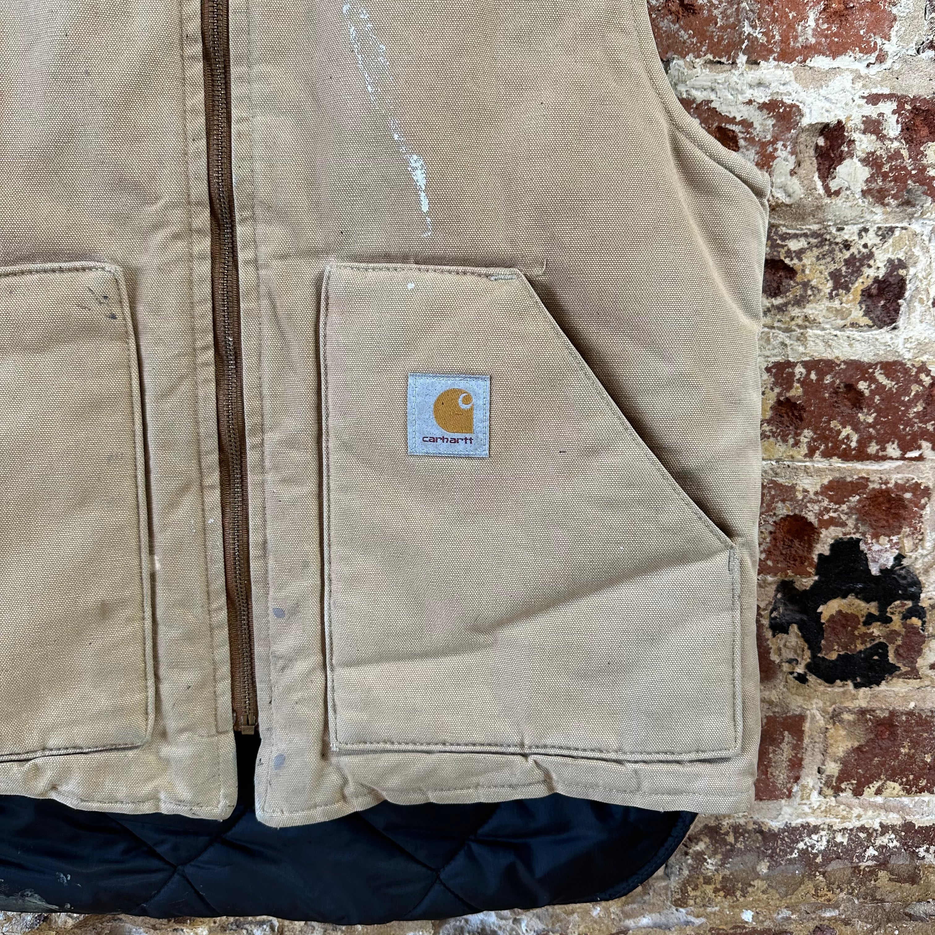 Carhartt Brown Vest Mens Large