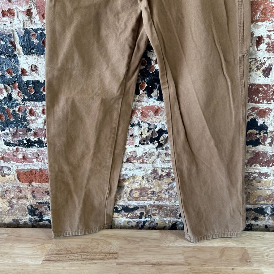 Dickies Mens 30x32 Duck Canvas Carpenter Brown Utility Pants Grunge Work