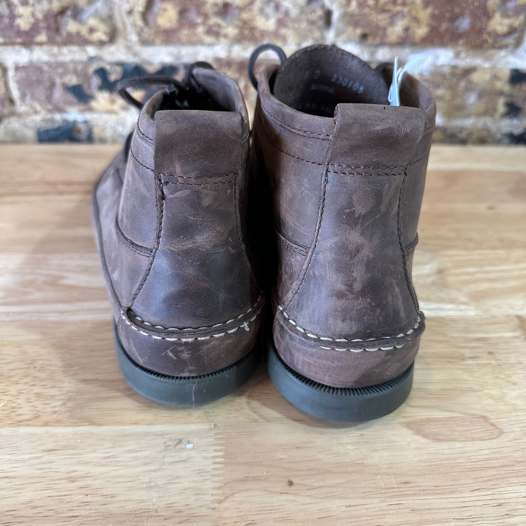 L.L. Bean Signature Mens 11 D Jackman Ranger Brown Leather Chukka Moc Boots Shoes