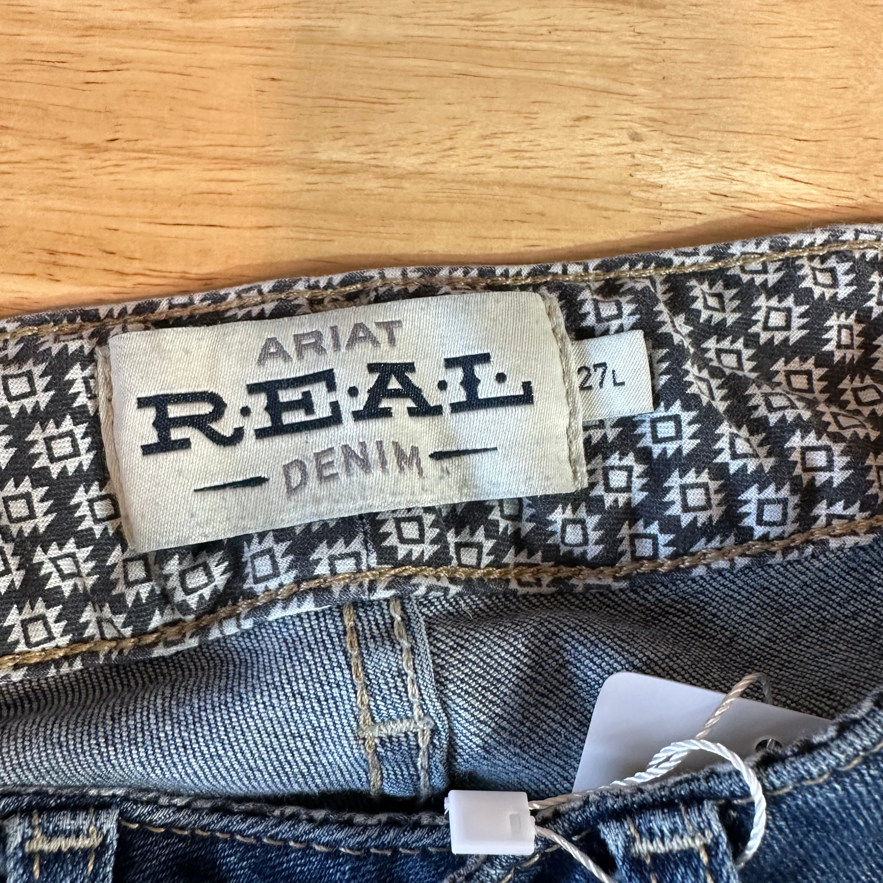 Ariat Womens 27L Straight Jeans
