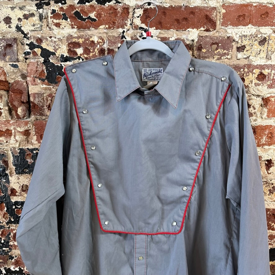 VTG Rockmount Men's Large Gray Western Shirt