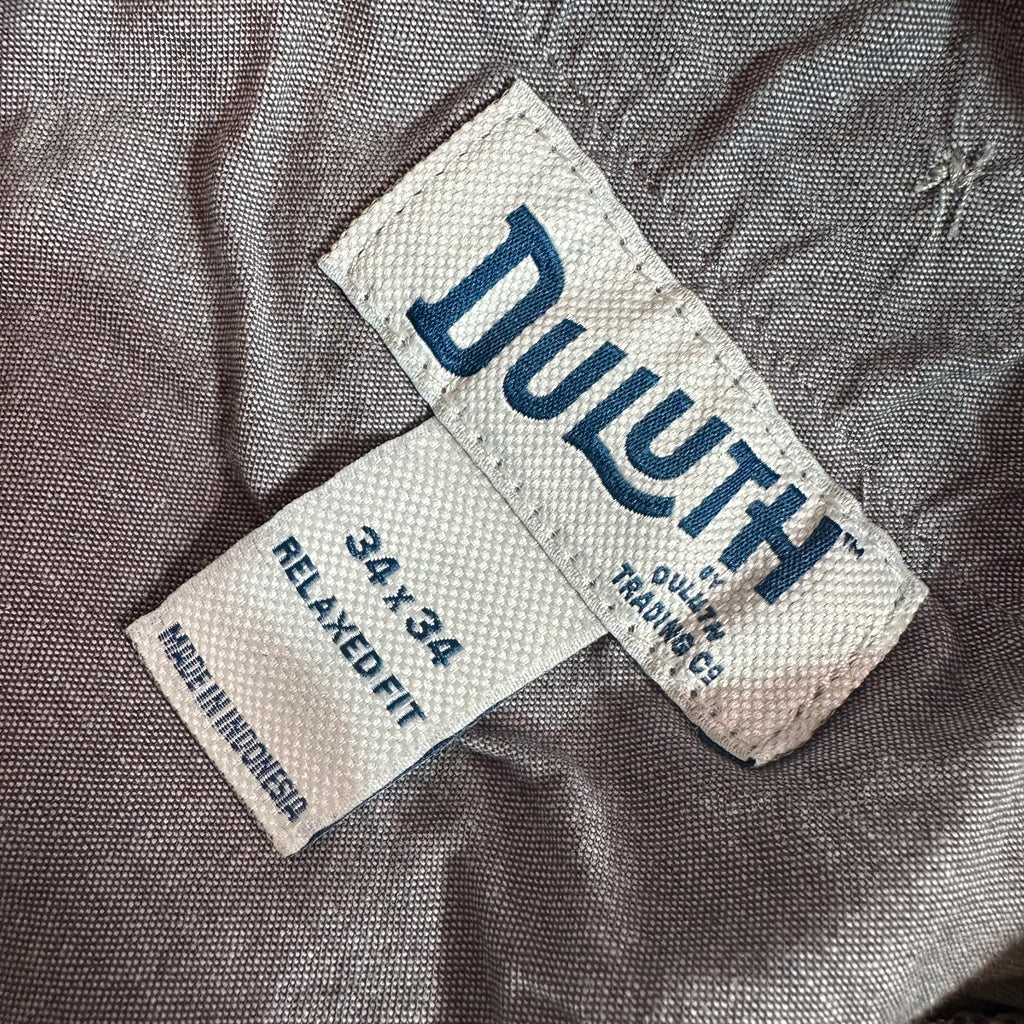 Duluth Trading Pants Mens 34x34 Biege Flex Ballroom Khakis Outdoor Casual