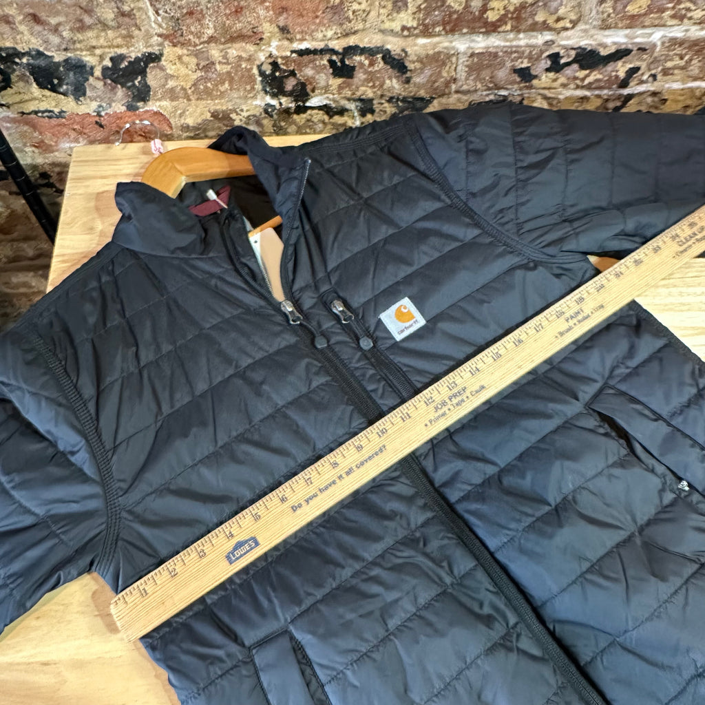 Carhartt Mens Small Rain Defender Black Jacket