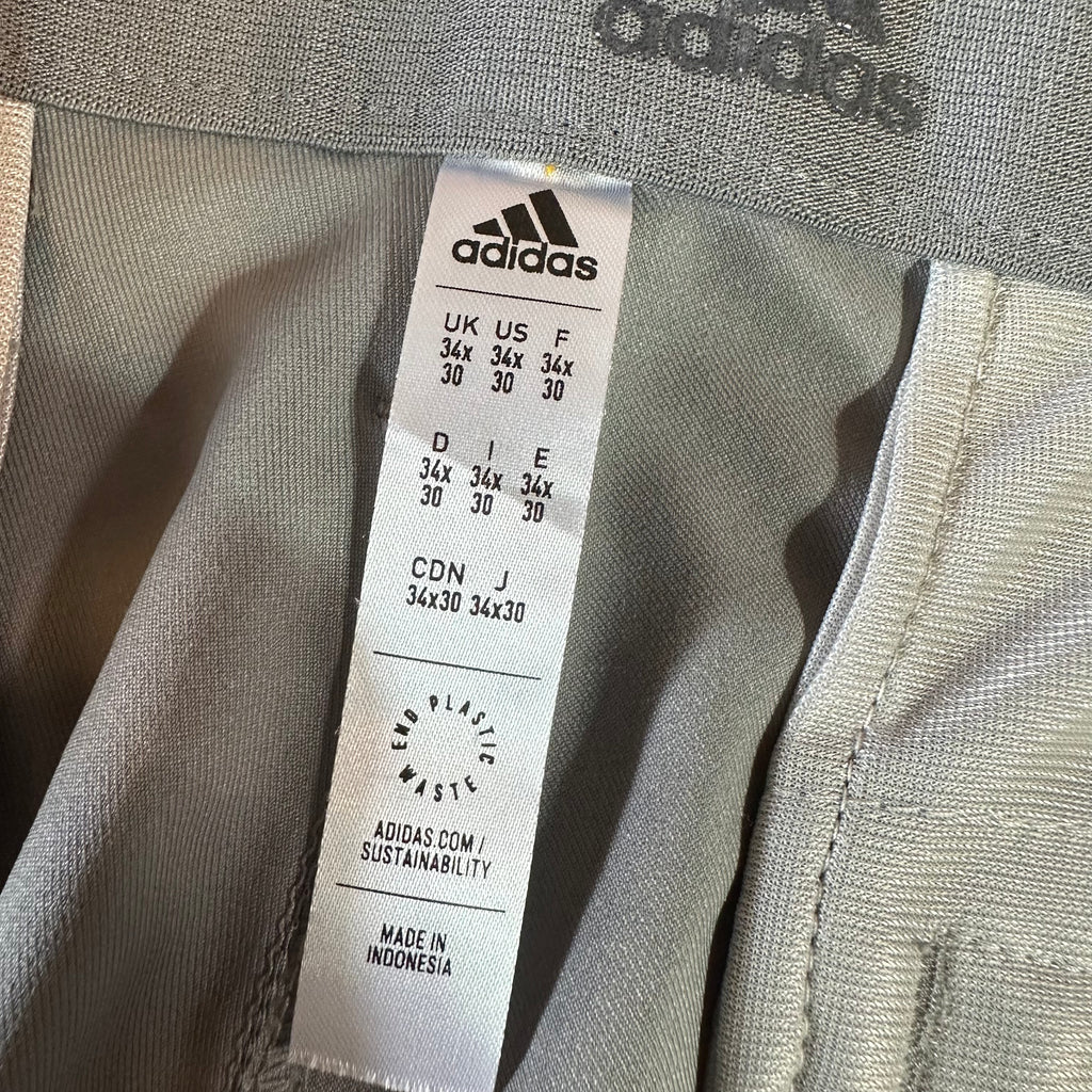 Adidas Mens 34x30 Gray Pants