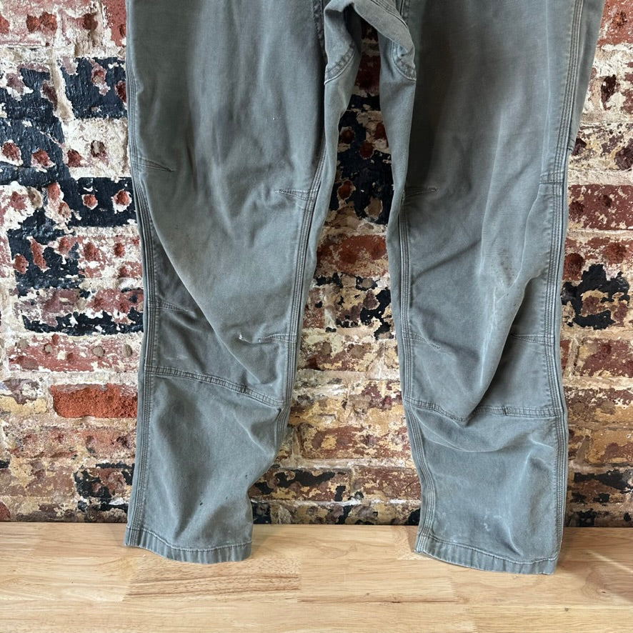 Carhartt Mens 38x34 Green Double Knee Pants