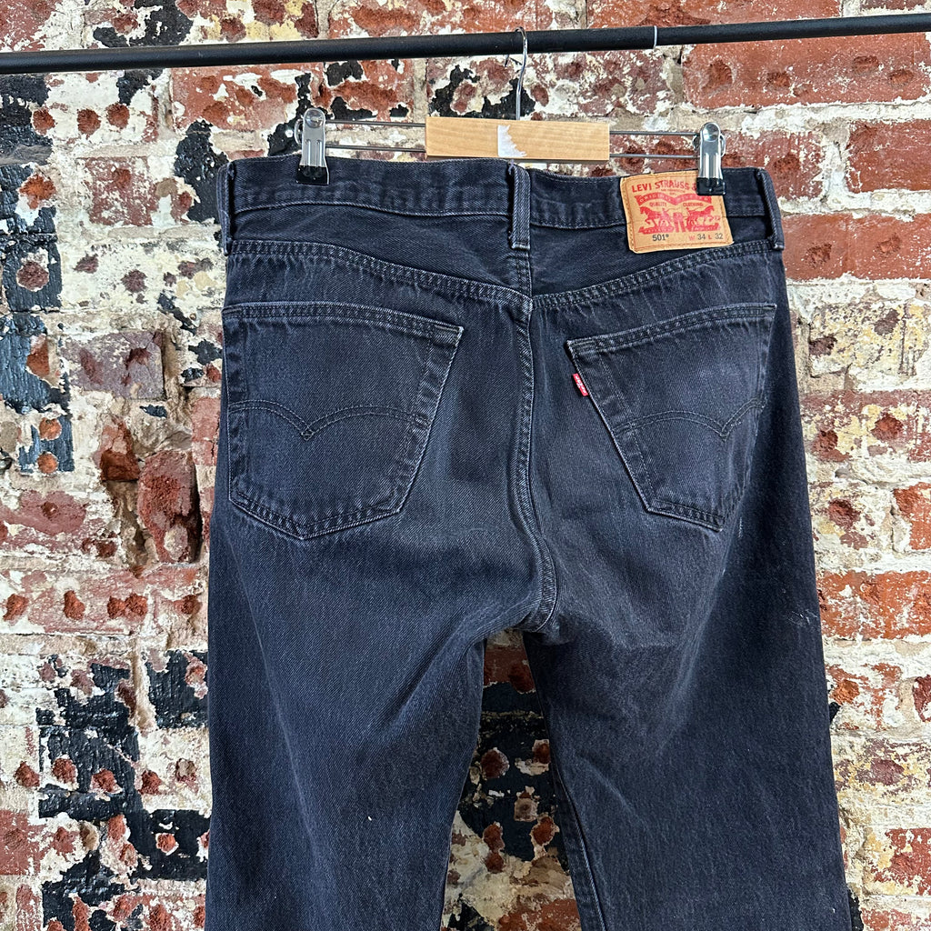 Levi's 501 Mens 34x32 Black Jeans