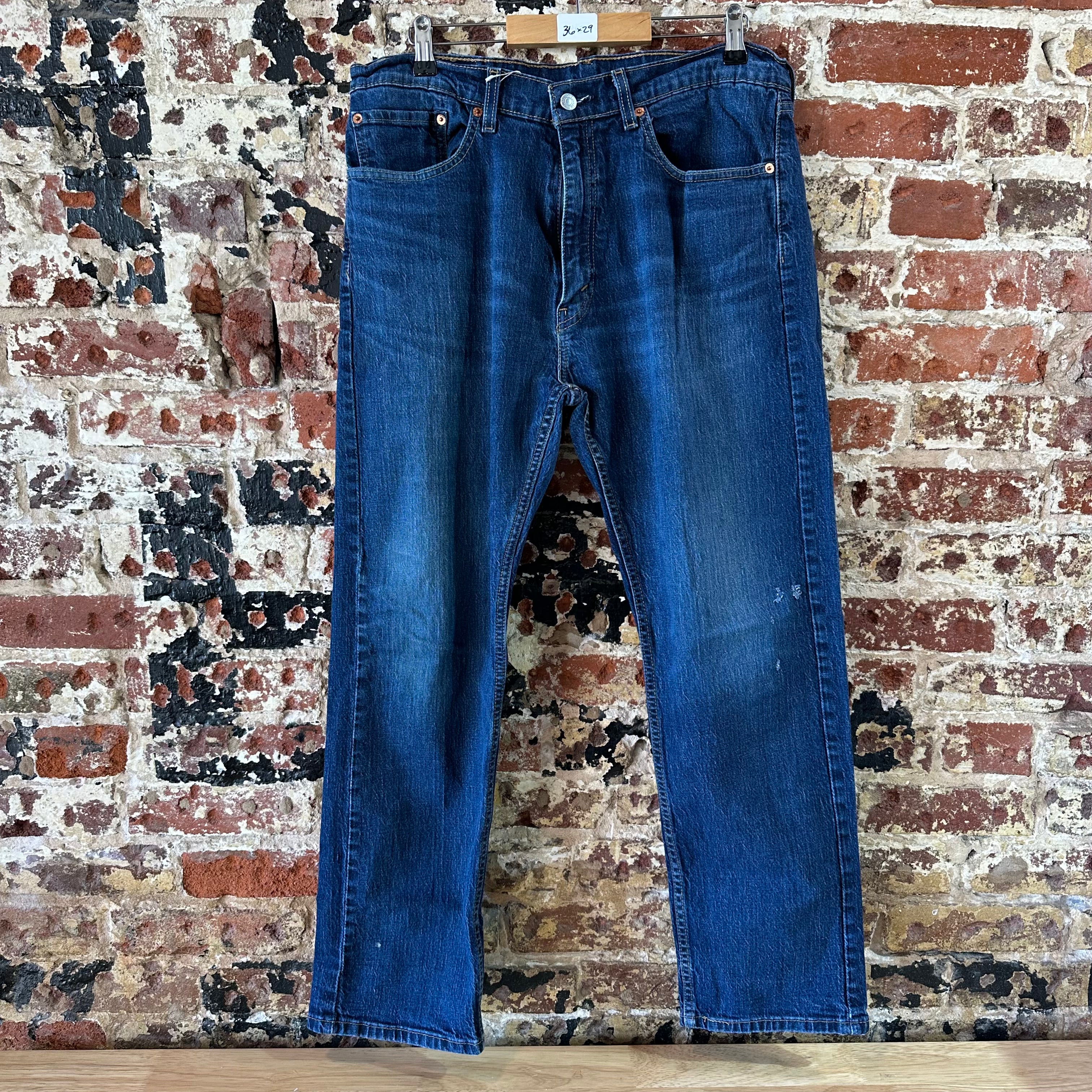 Levis 505 Mens 36x29 Blue Jeans