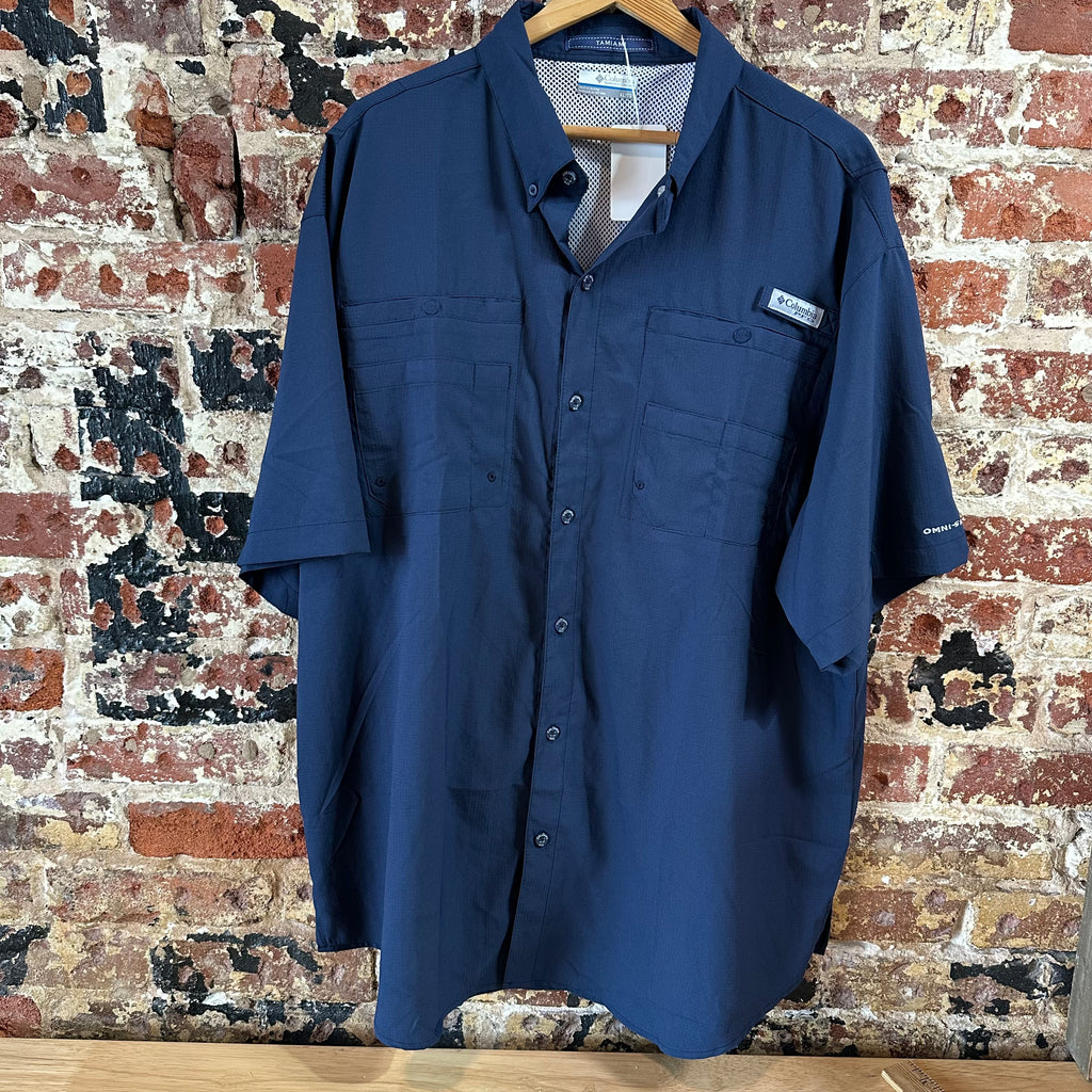 Columbia PFG Mens XL Short Sleeve Button Up