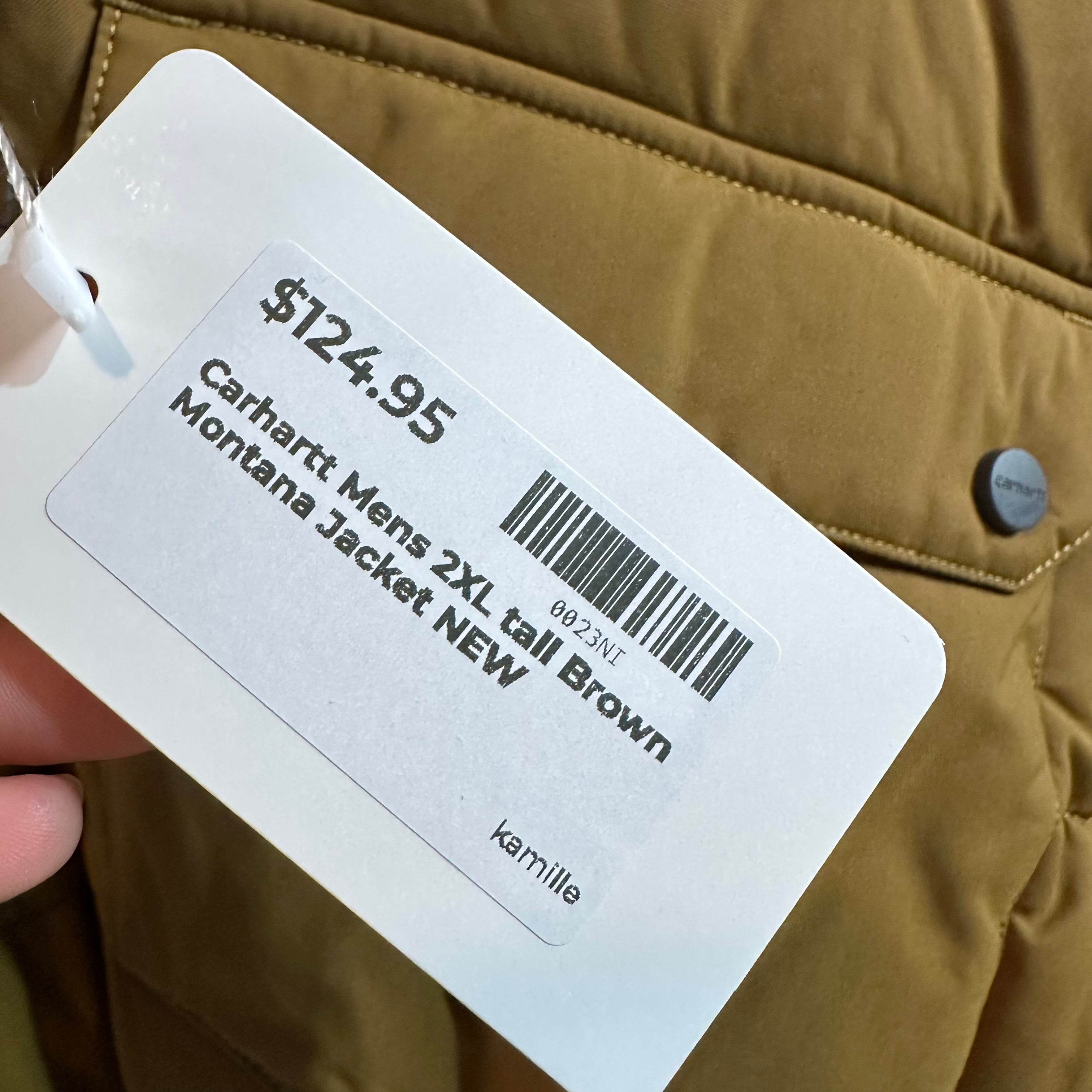 Carhartt Montana Jacket Mens 2XL Tall 2XLT Rain Defender Oak brown NEW