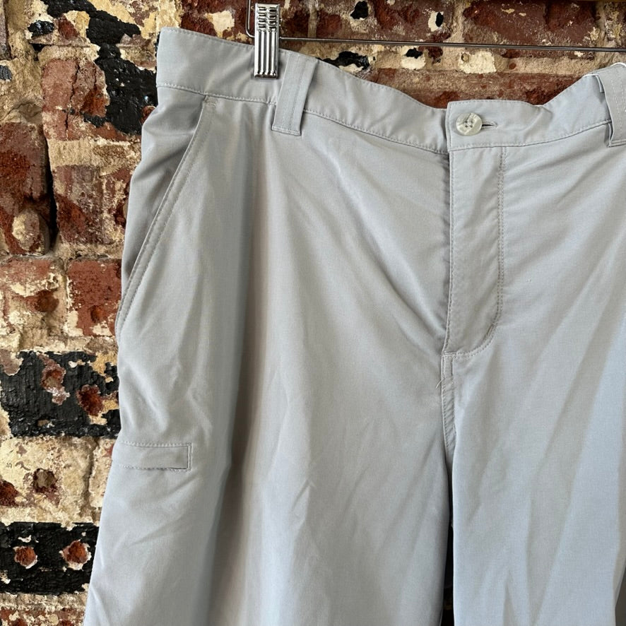 Columbia PFG Shorts Mens 36 Gray Fishing Outdoor Hiking 10" inseam