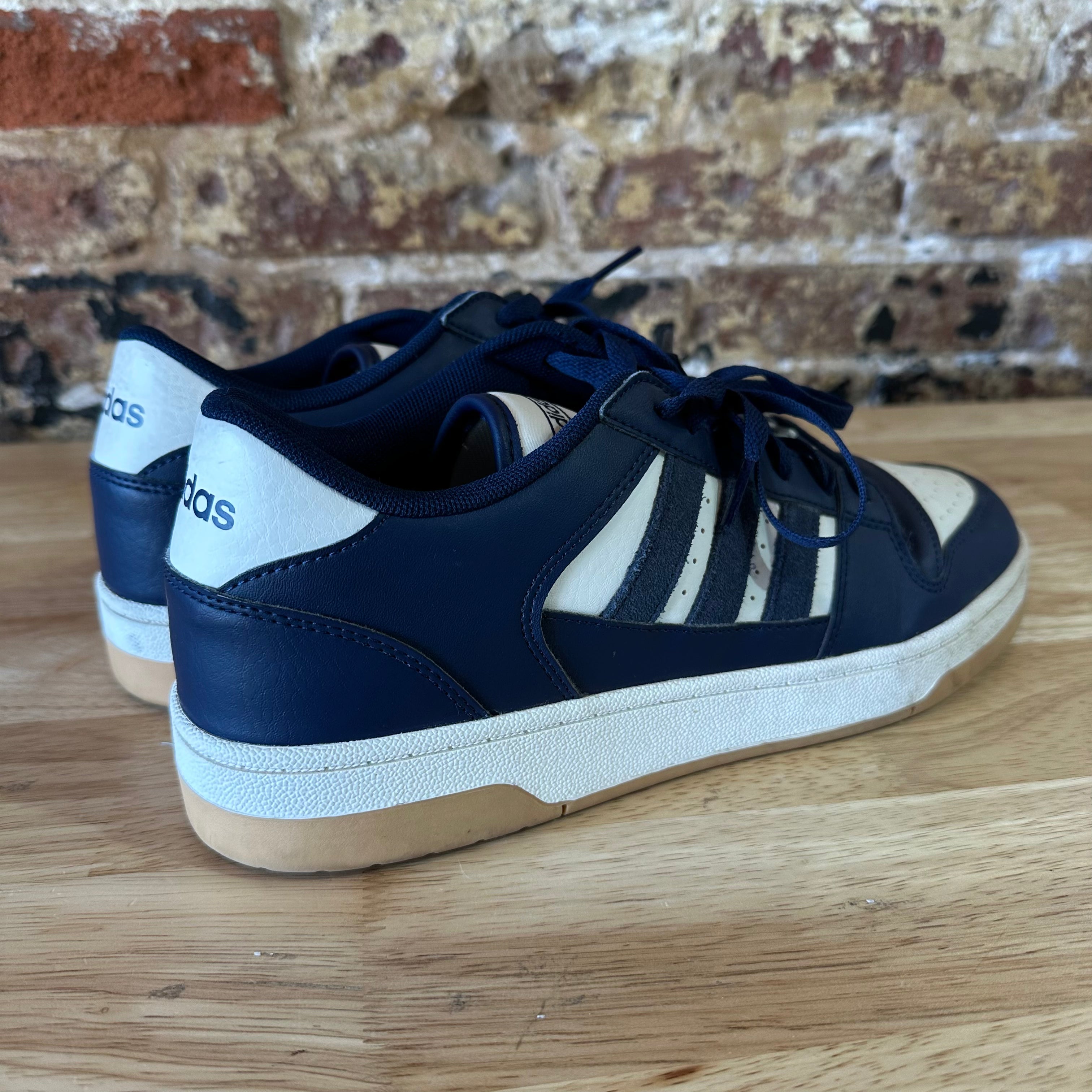 Adidas Break Start Low Sneakers Mens Size 11.5 IH7965 Navy Blue Lace Up Shoes