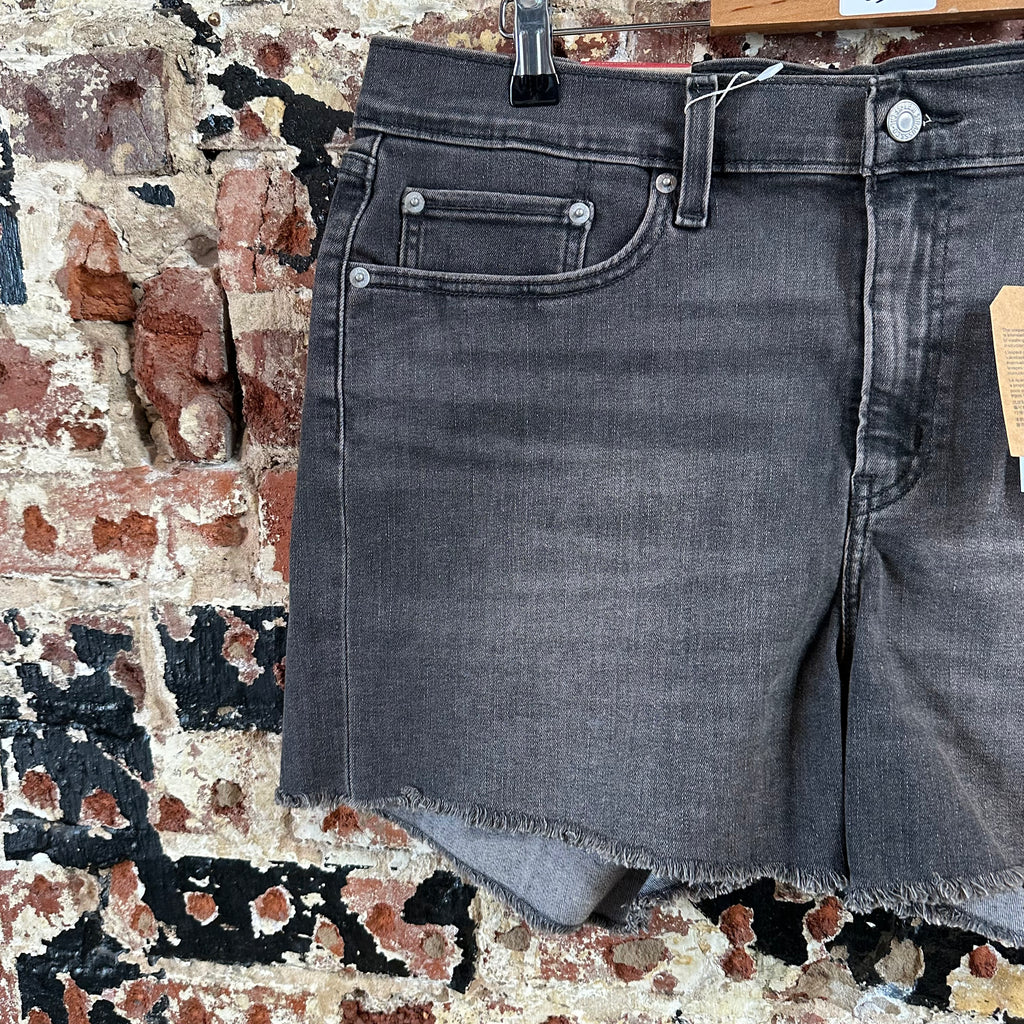 Levi's Black Denim Jean Shorts Womens 33 NEW