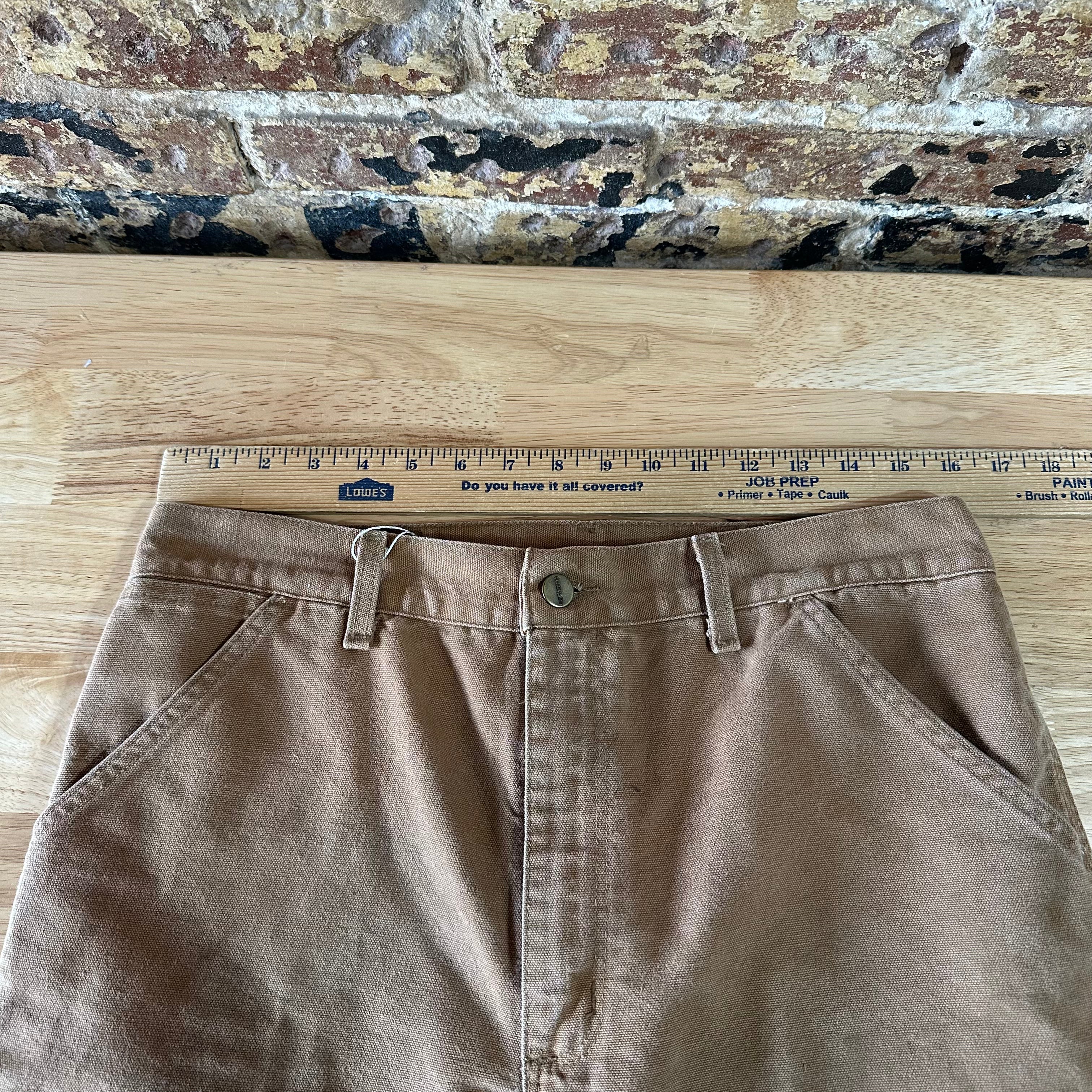 Vintage Carhartt B11 BRN Carpenter Pants 34x32 Brown Workwear 2006