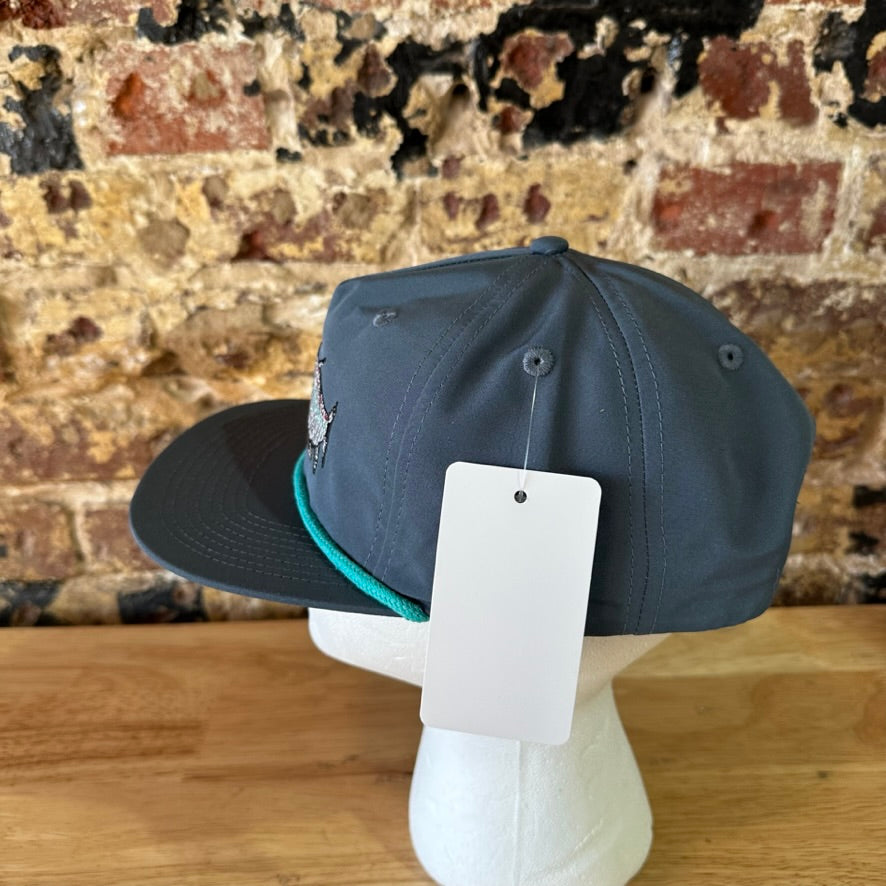 Duck Camp Tarpon Fishing Rope Hat Snapback Embroidered Saltwater Fly Angler Cap