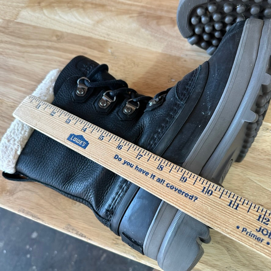 Sorel Caribou Waterproof Leather Insulated Black Boots NM3907-010 Men’s Sz 9