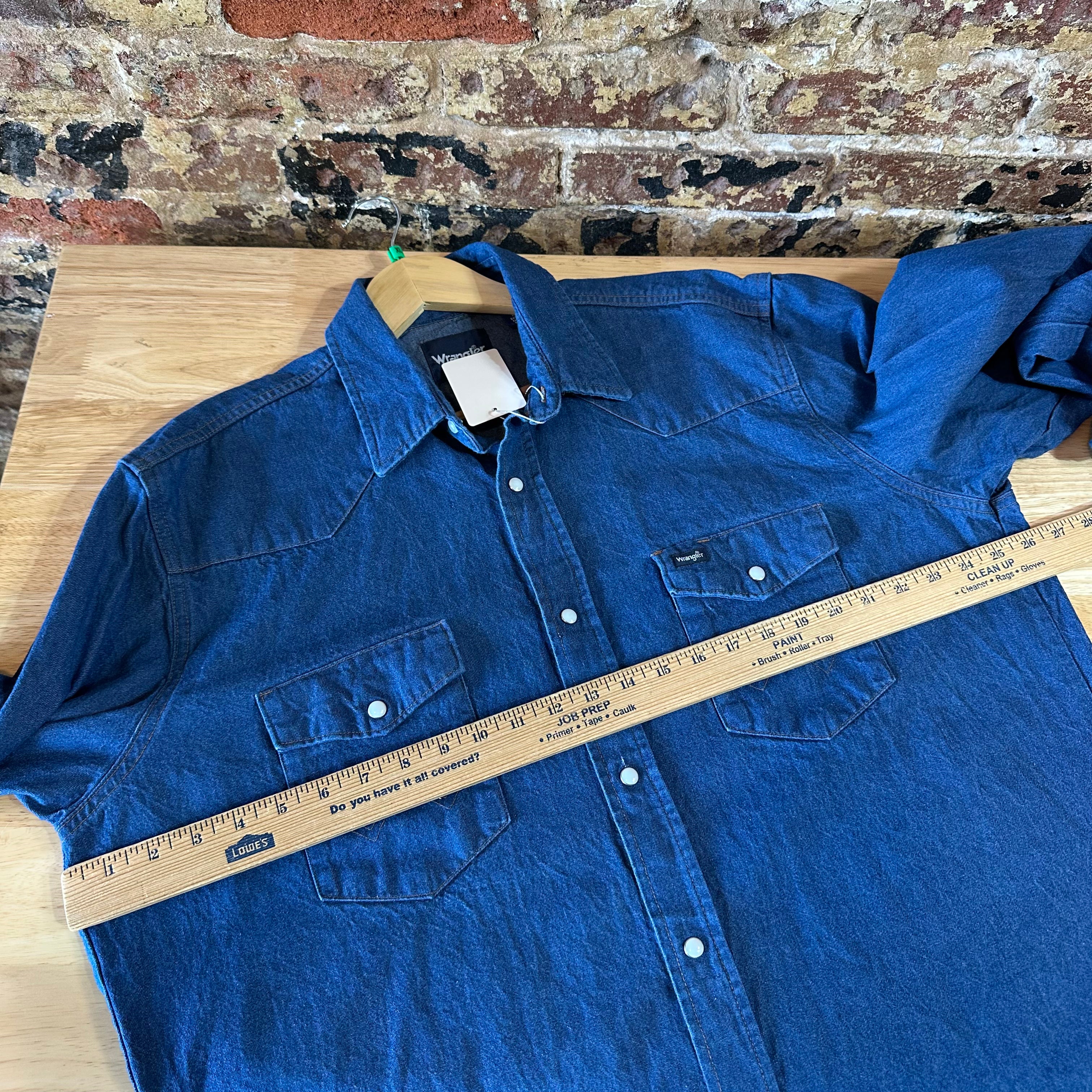 Wrangler Mens XL Tall Long Sleeve Western Shirt