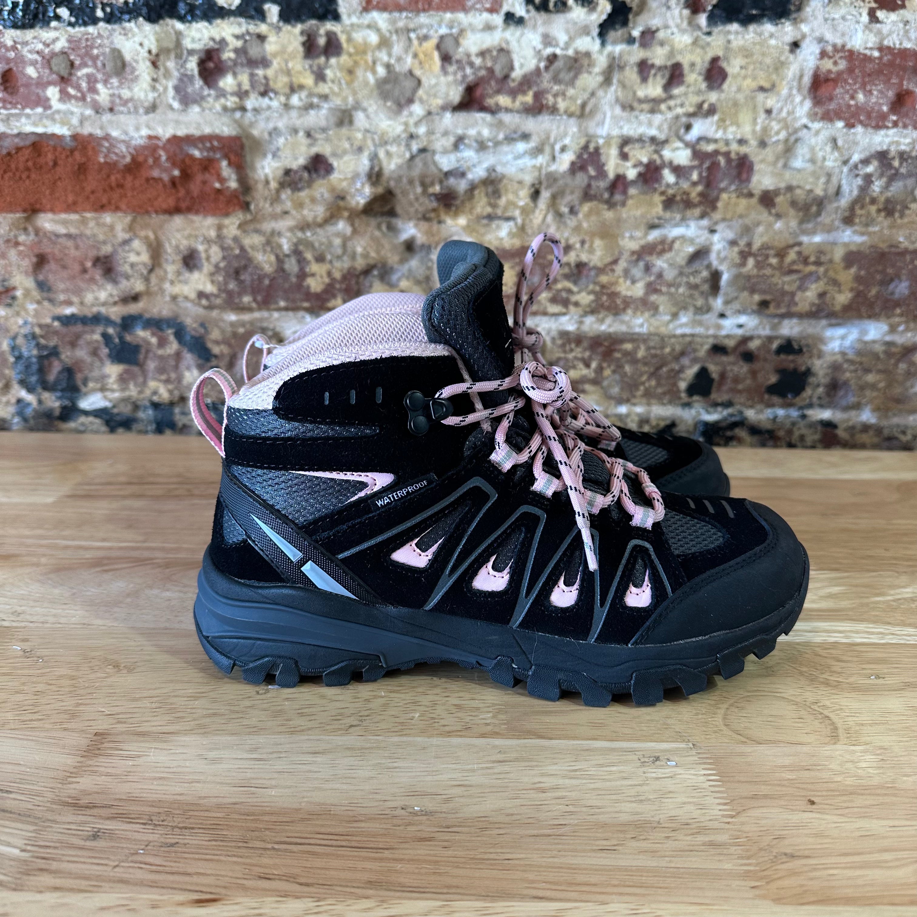Black and Pink Womens 7 Hiking Boots