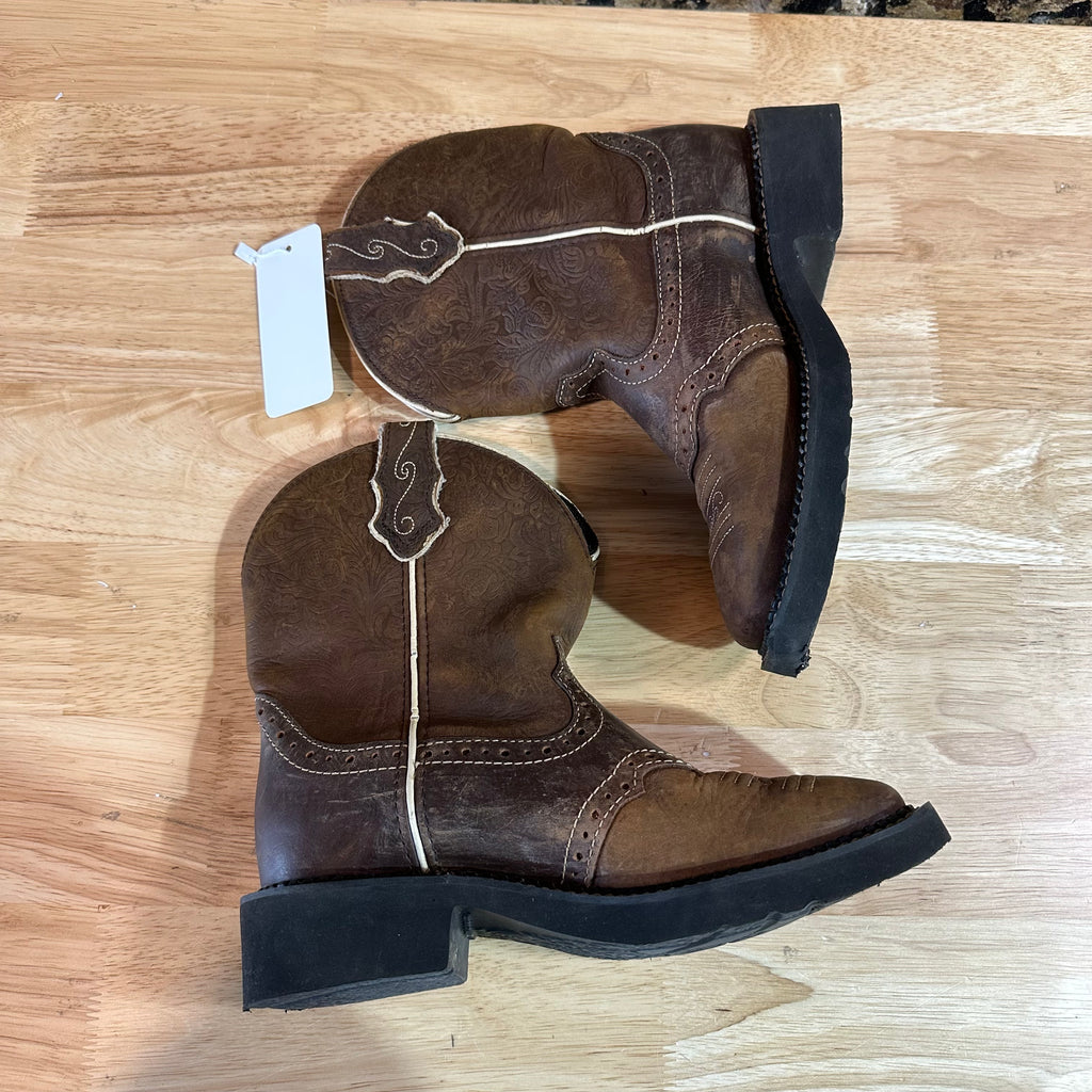 Justin Gypsy Womens Cowboy Boots Brown Size 6.5 B Mandra  