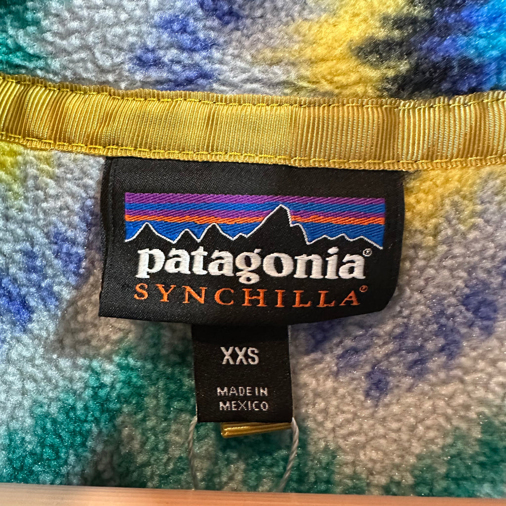 Patagonia Synchilla Womens Snap-T Aztec Fleece Jacket Pullover Size XXS