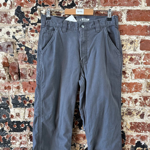 CARHARTT Men's fleece Lined Canvas Utility Pant 30x32 Gray
