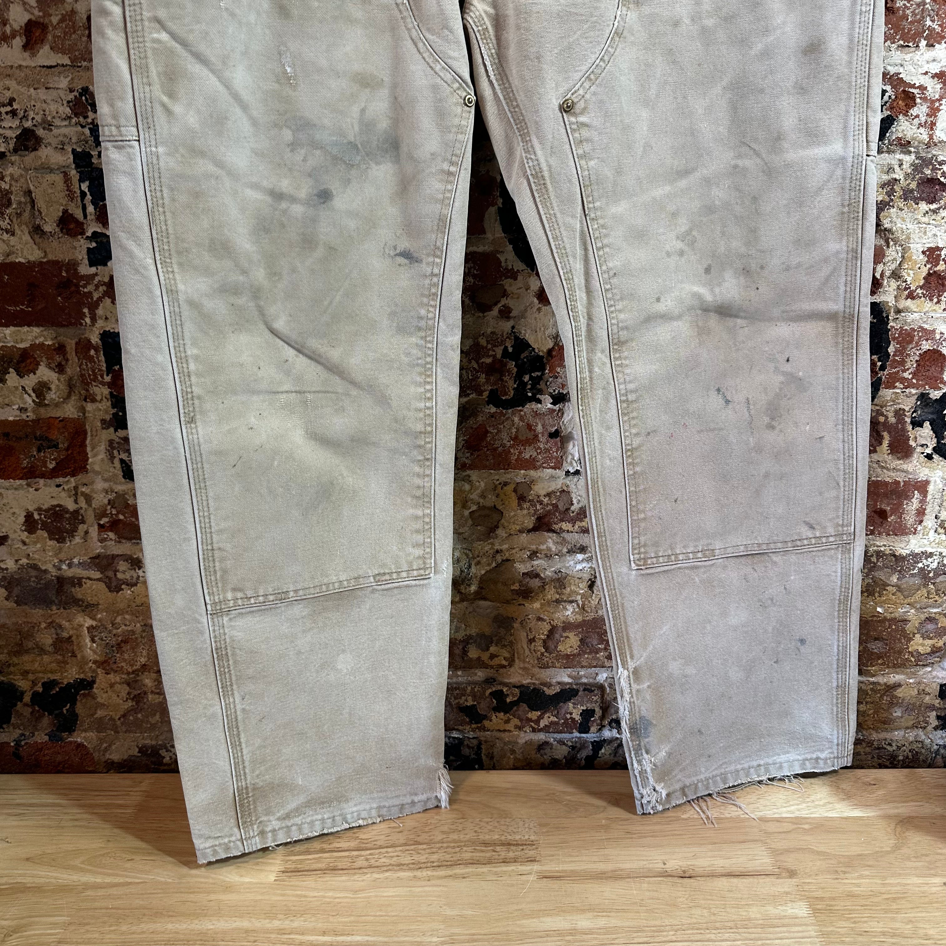 Carhartt B01 BRN Mens 36x30 Double Knee Pants