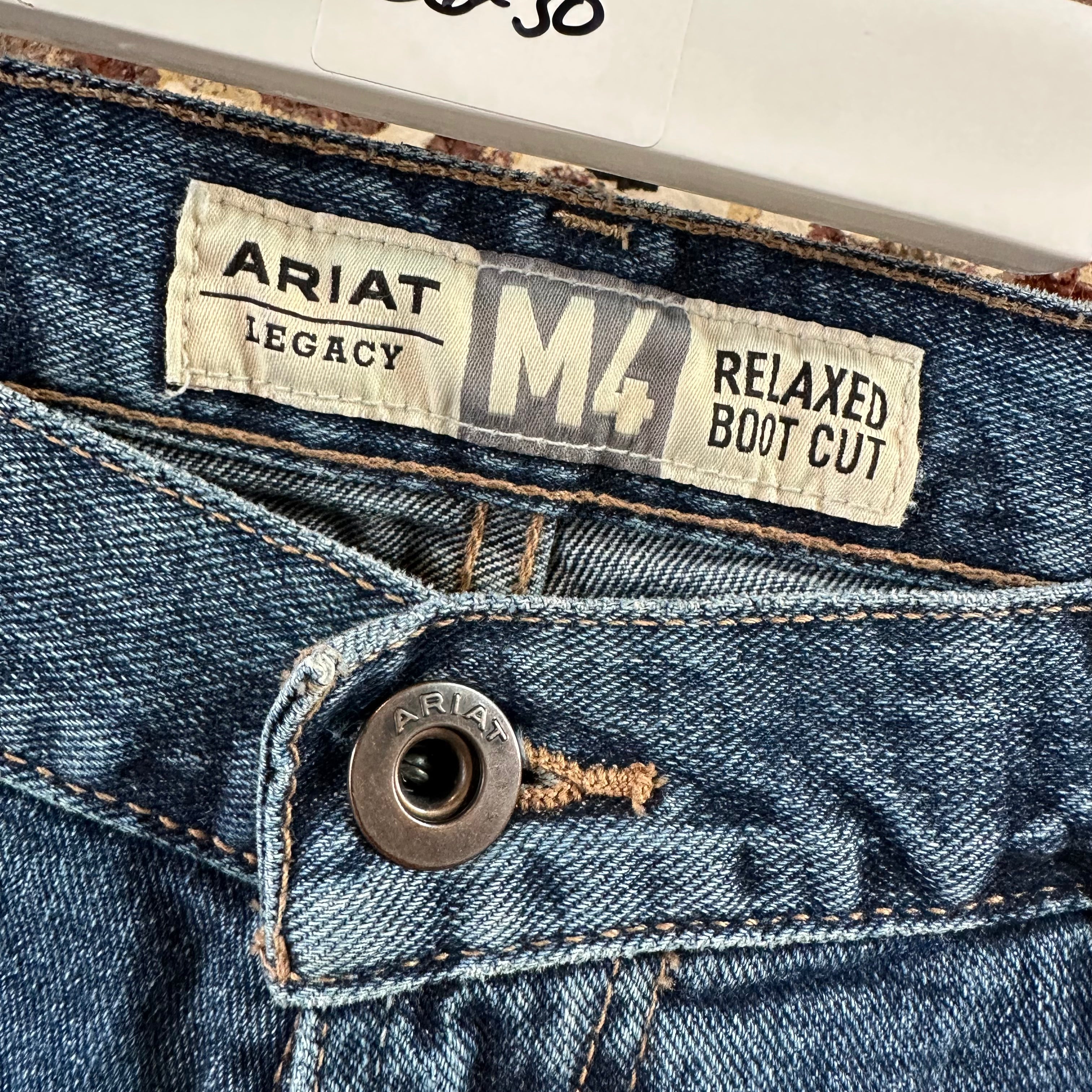Ariat M4 Bootcut Mens 36x30 Blue Jeans