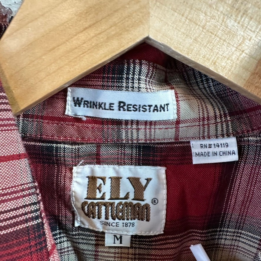 Ely Cattleman Mens Medium Western Shirt