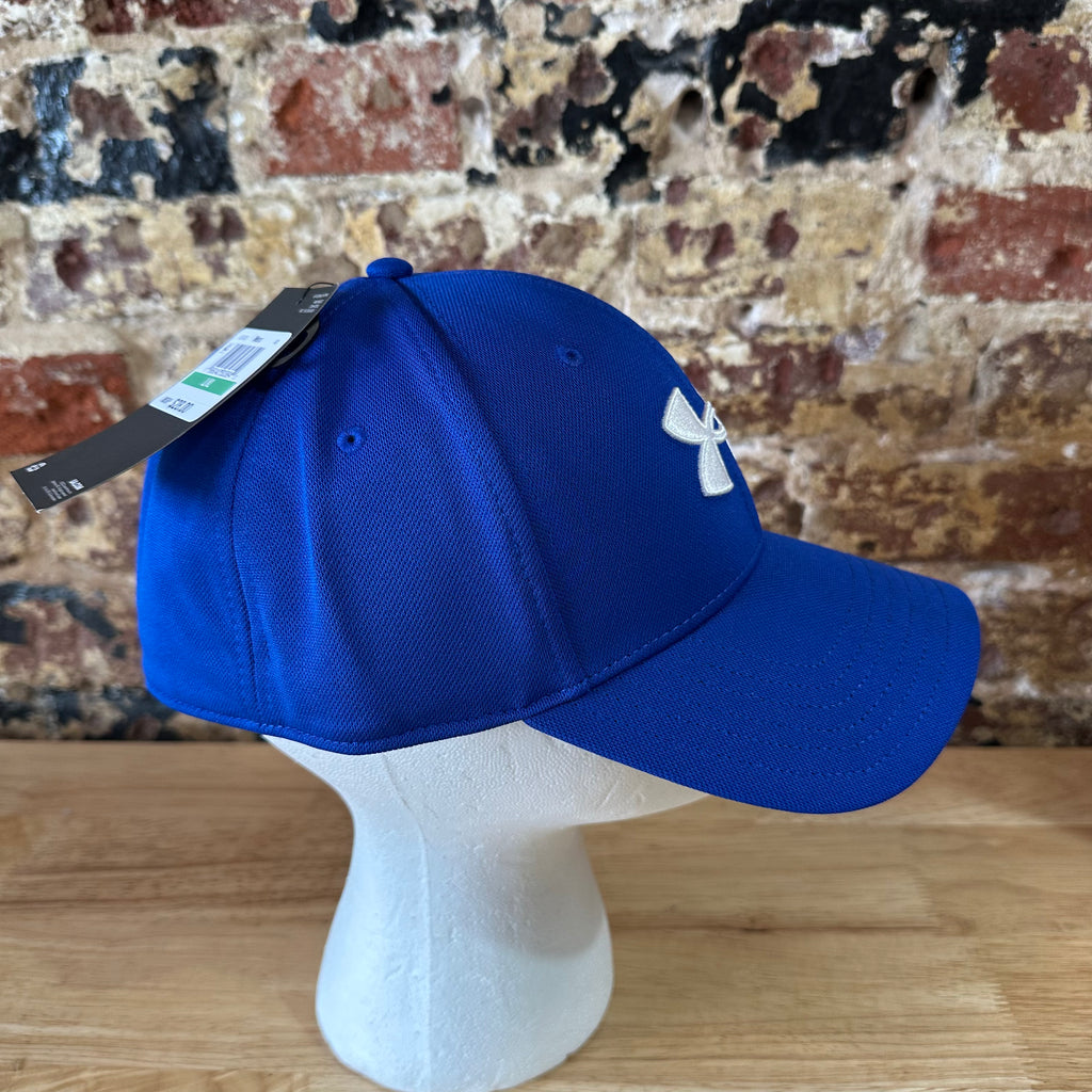 Under Armour UA Men's Blue w/White logo Classic Fit L/XL Cap Hat NWT