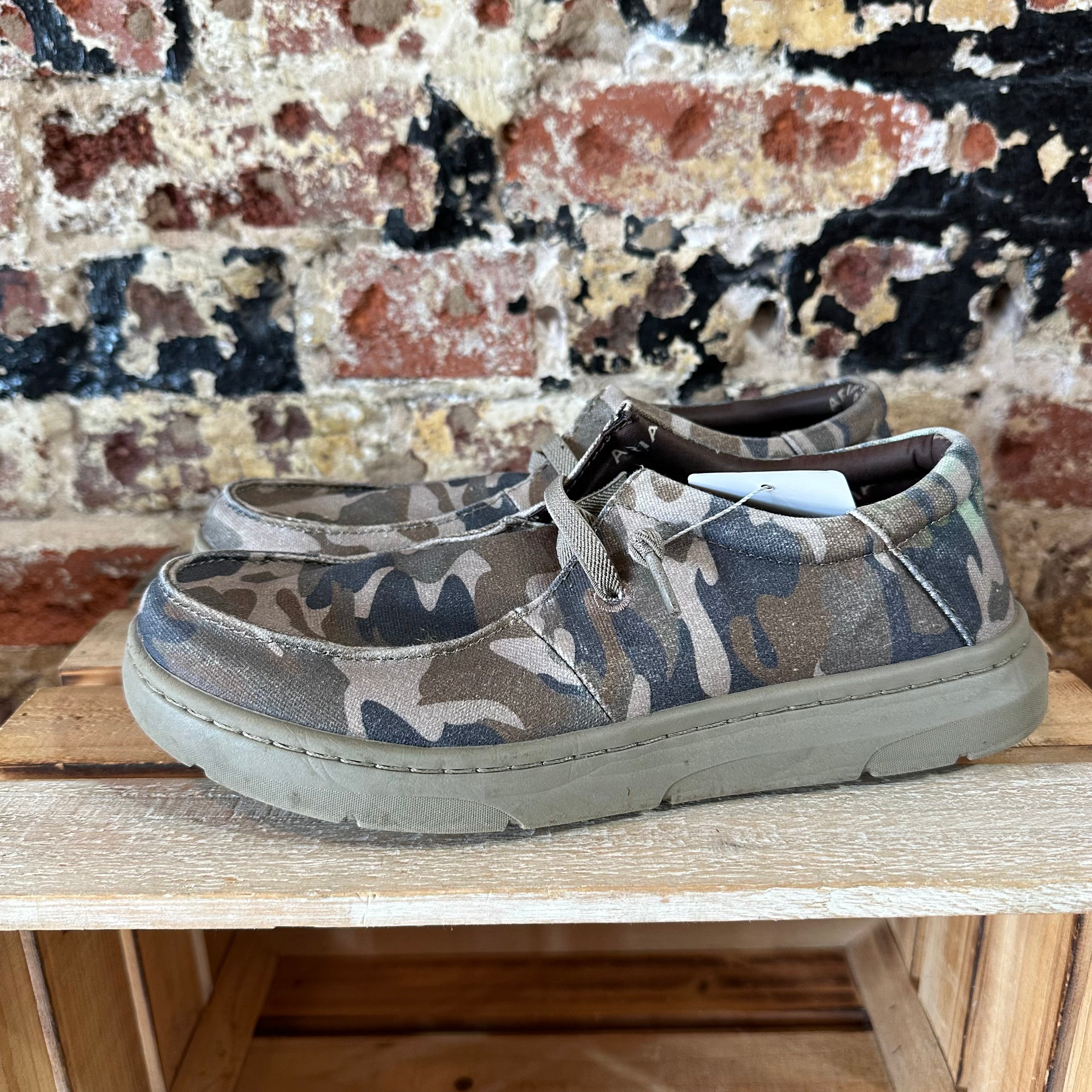 Ariat Mens 7.5 Camo Slip On Shoes