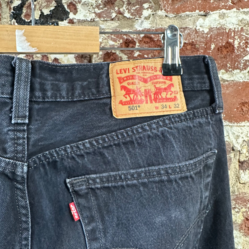 Levi's 501 Mens 34x32 Black Jeans