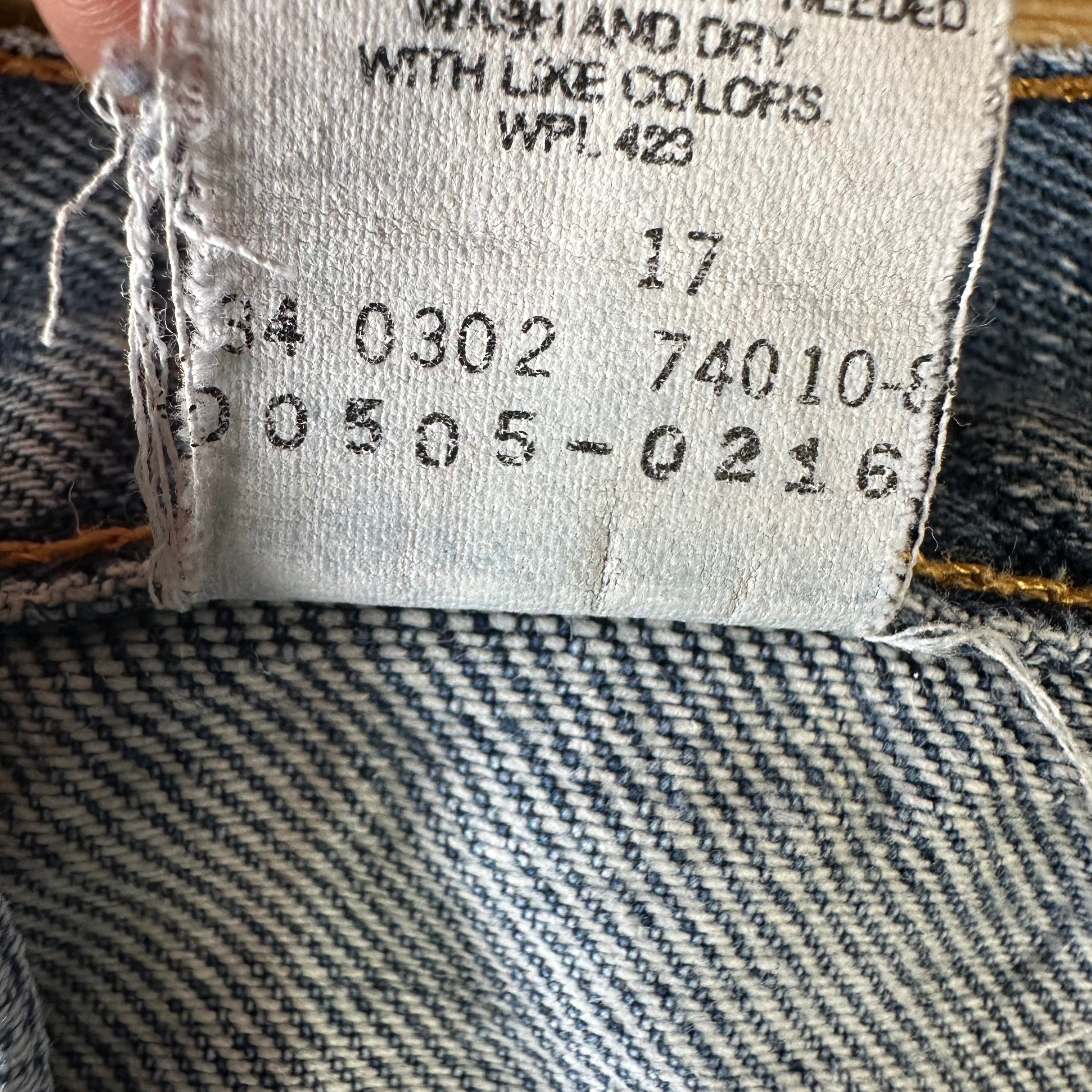 Levi's 505 Mens 38x30 Blue Jeans