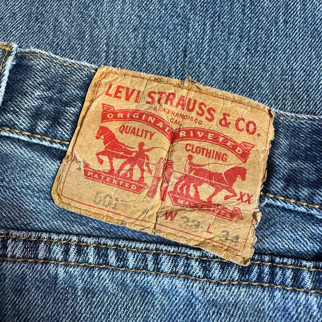 Levi's 501 Mens 38x34 Blue Jeans