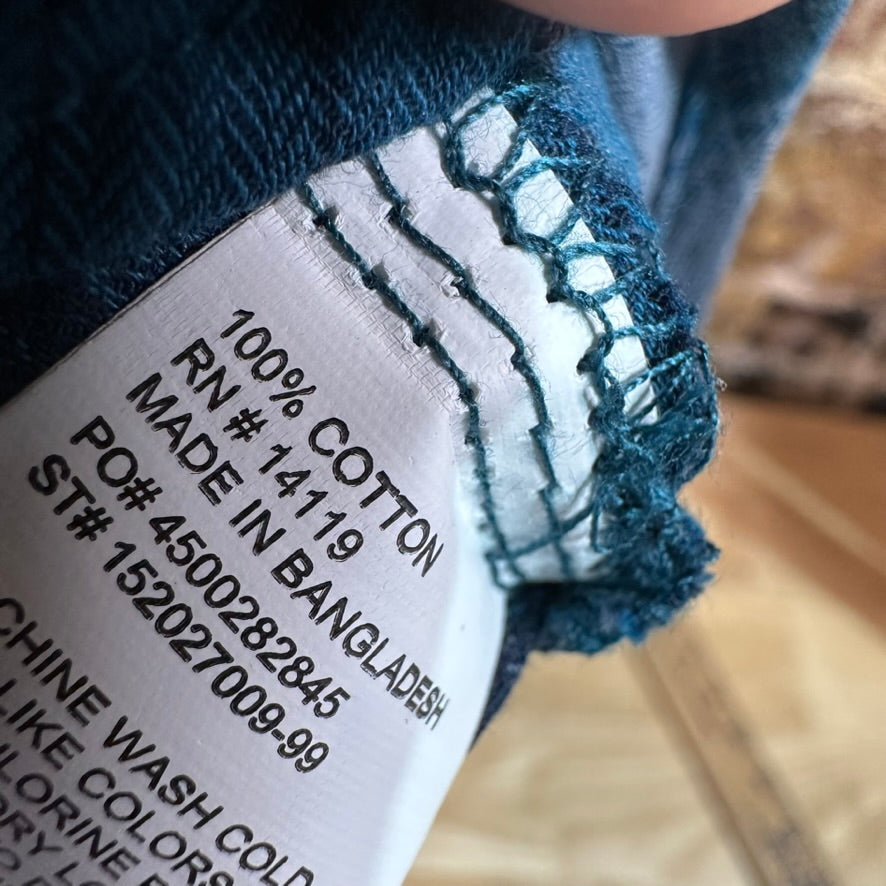 Ely Cattleman Men's Large Blue Western Shirt