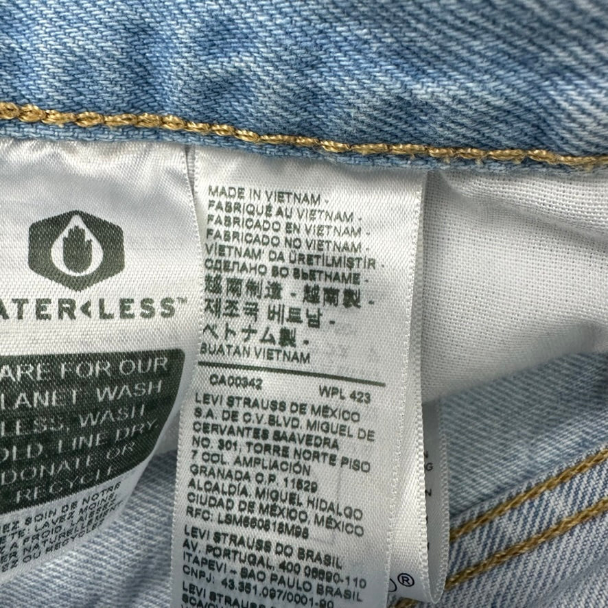 Levi's Cut Off Denim Blue Jean Shorts Womens 33 Distressed - 34x2"