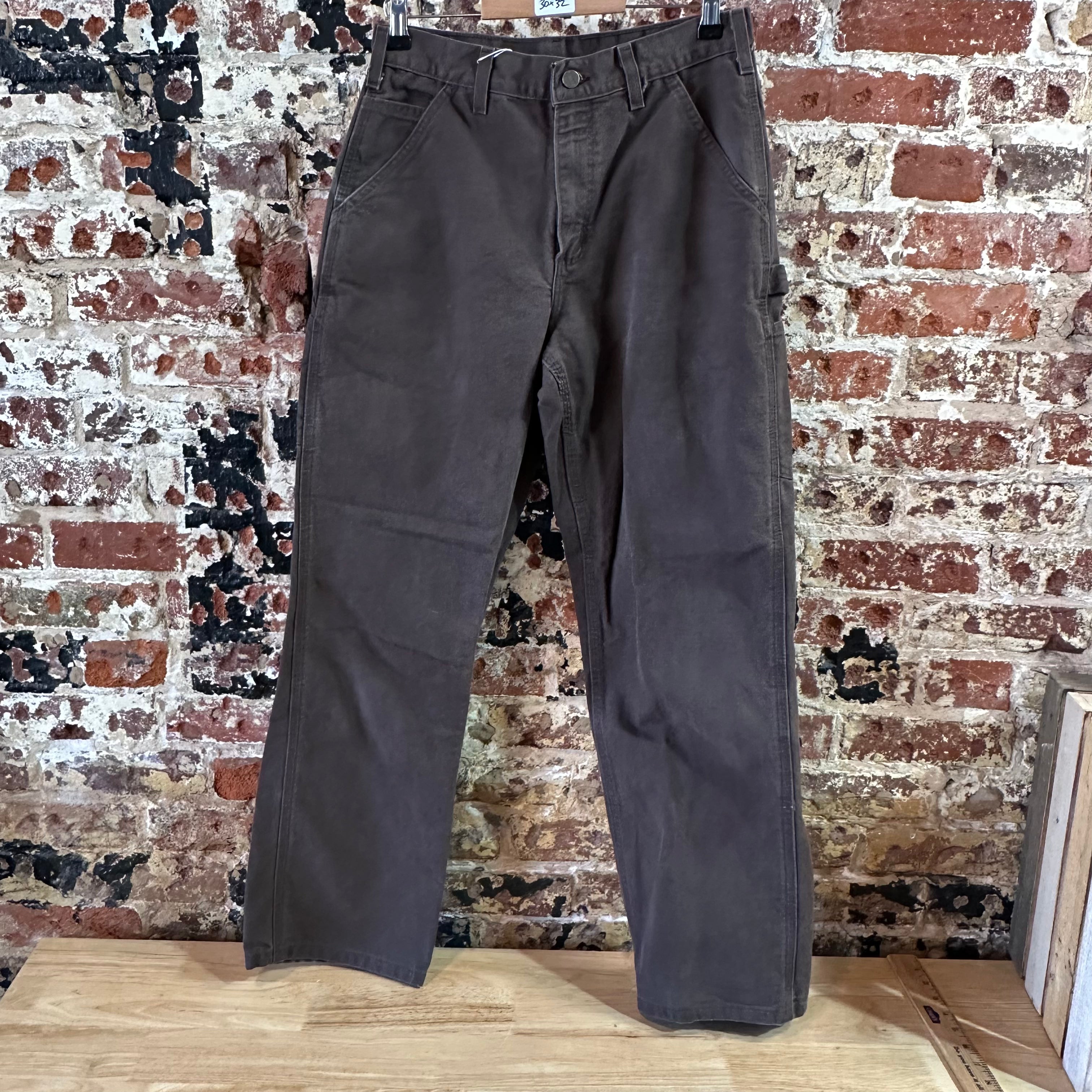 Carhartt Mens 30x32 Dark Brown Pants